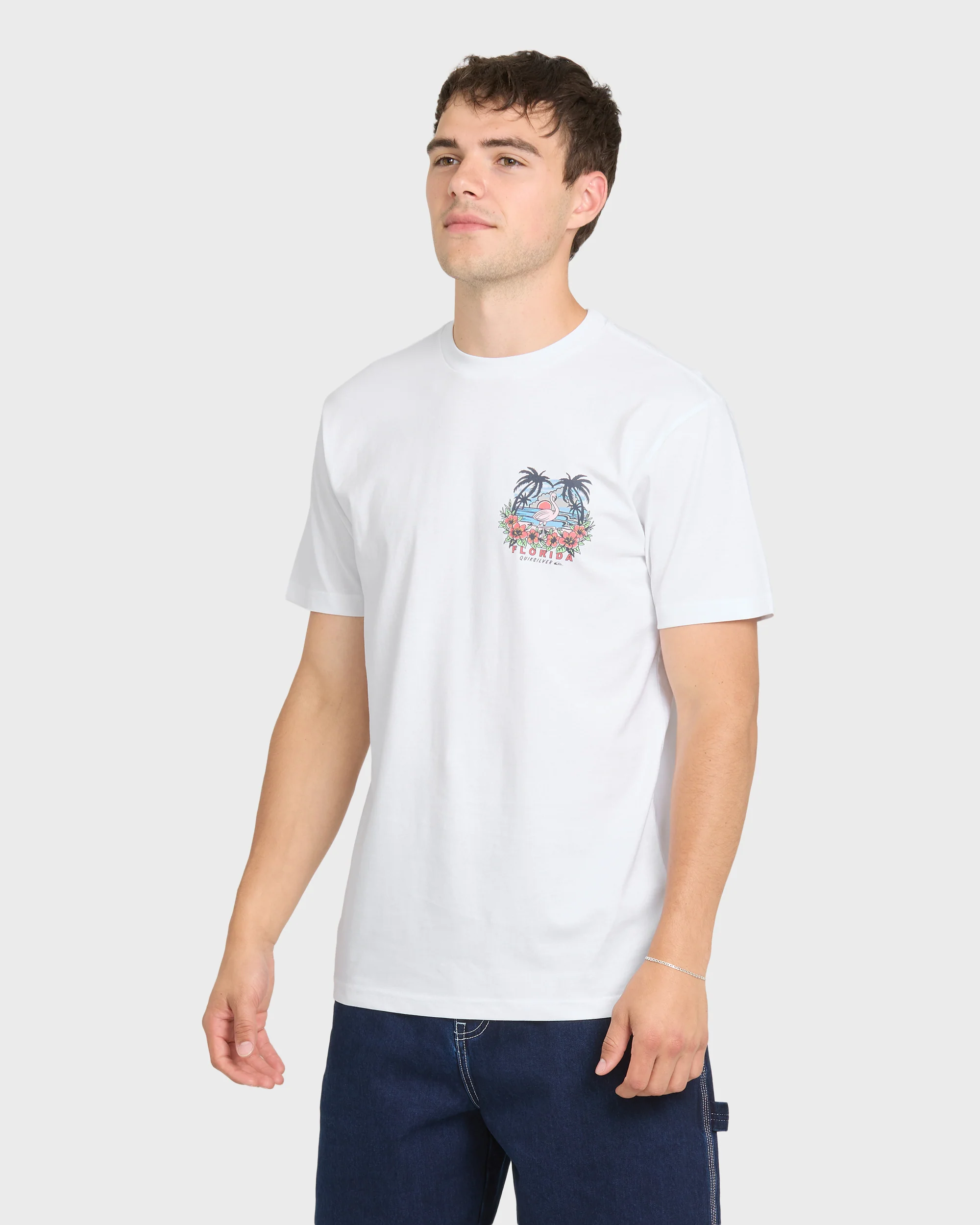 Flamazing Short Sleeve Cotton T-Shirt - White 3 Flamazing Short Sleeve Cotton T-Shirt - White