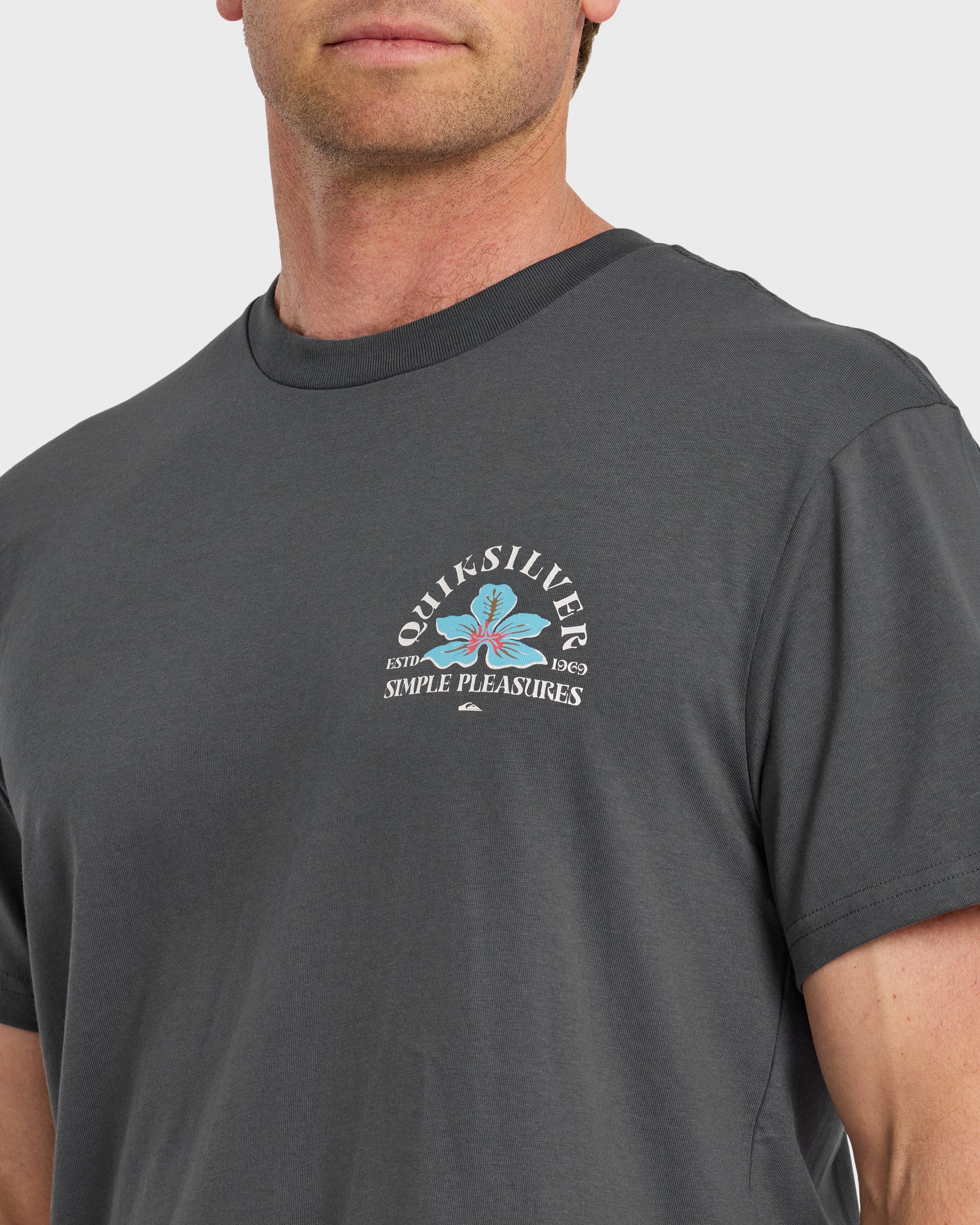 Pleasures Classic Short Sleeve T-Shirt - Iron Gate 5 Pleasures Classic Short Sleeve T-Shirt - Iron Gate
