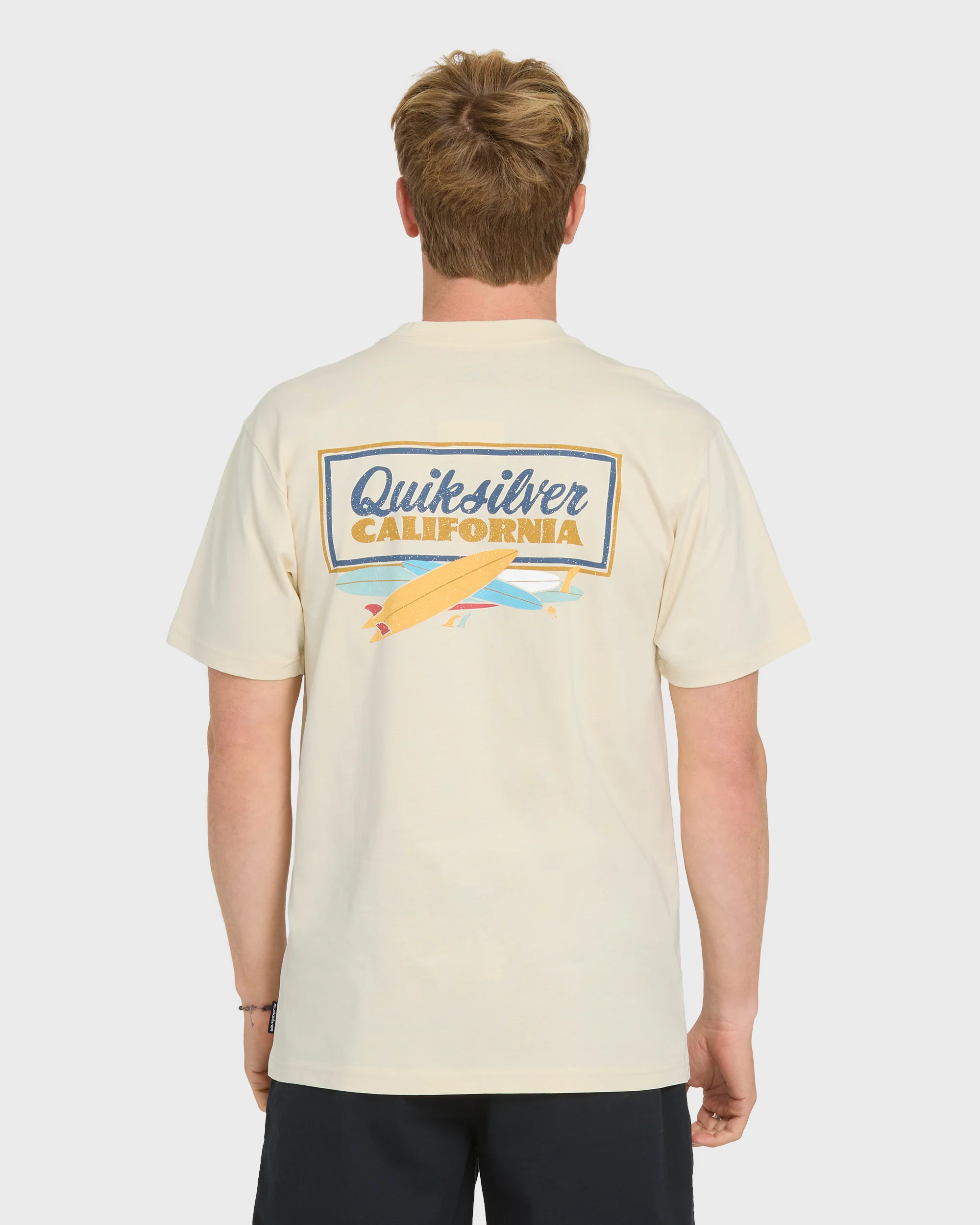 California Quiver Short Sleeve Cotton T-Shirt - Bone White 2 California Quiver Short Sleeve Cotton T-Shirt - Bone White