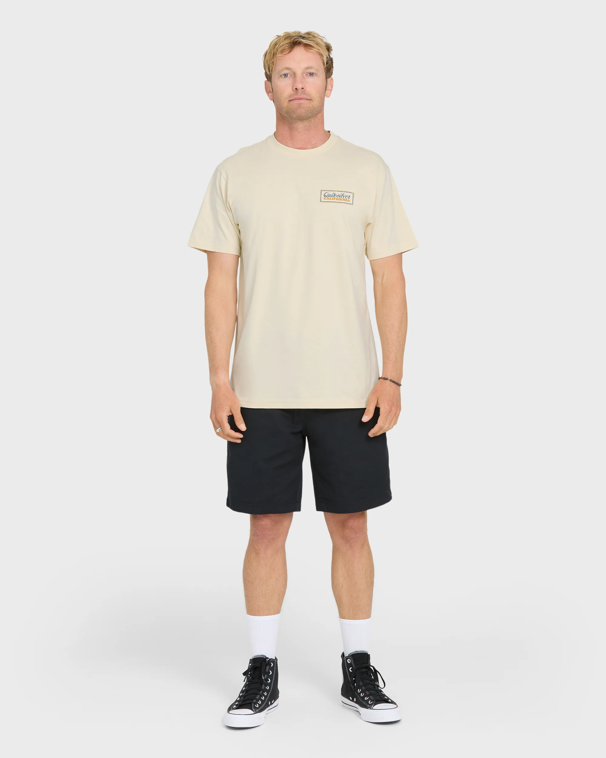 California Quiver Short Sleeve Cotton T-Shirt - Bone White 4 California Quiver Short Sleeve Cotton T-Shirt - Bone White