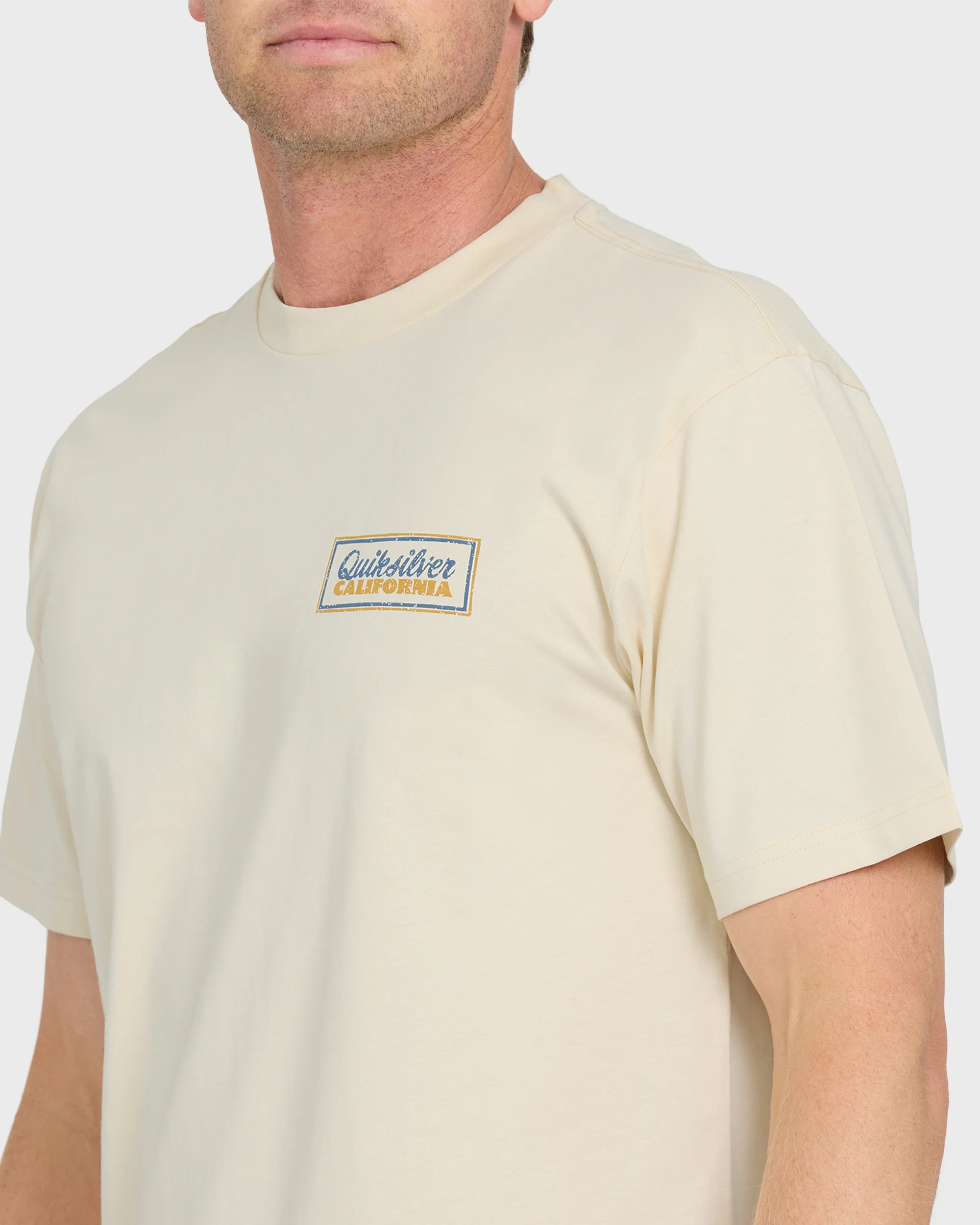 California Quiver Short Sleeve Cotton T-Shirt - Bone White 5 California Quiver Short Sleeve Cotton T-Shirt - Bone White