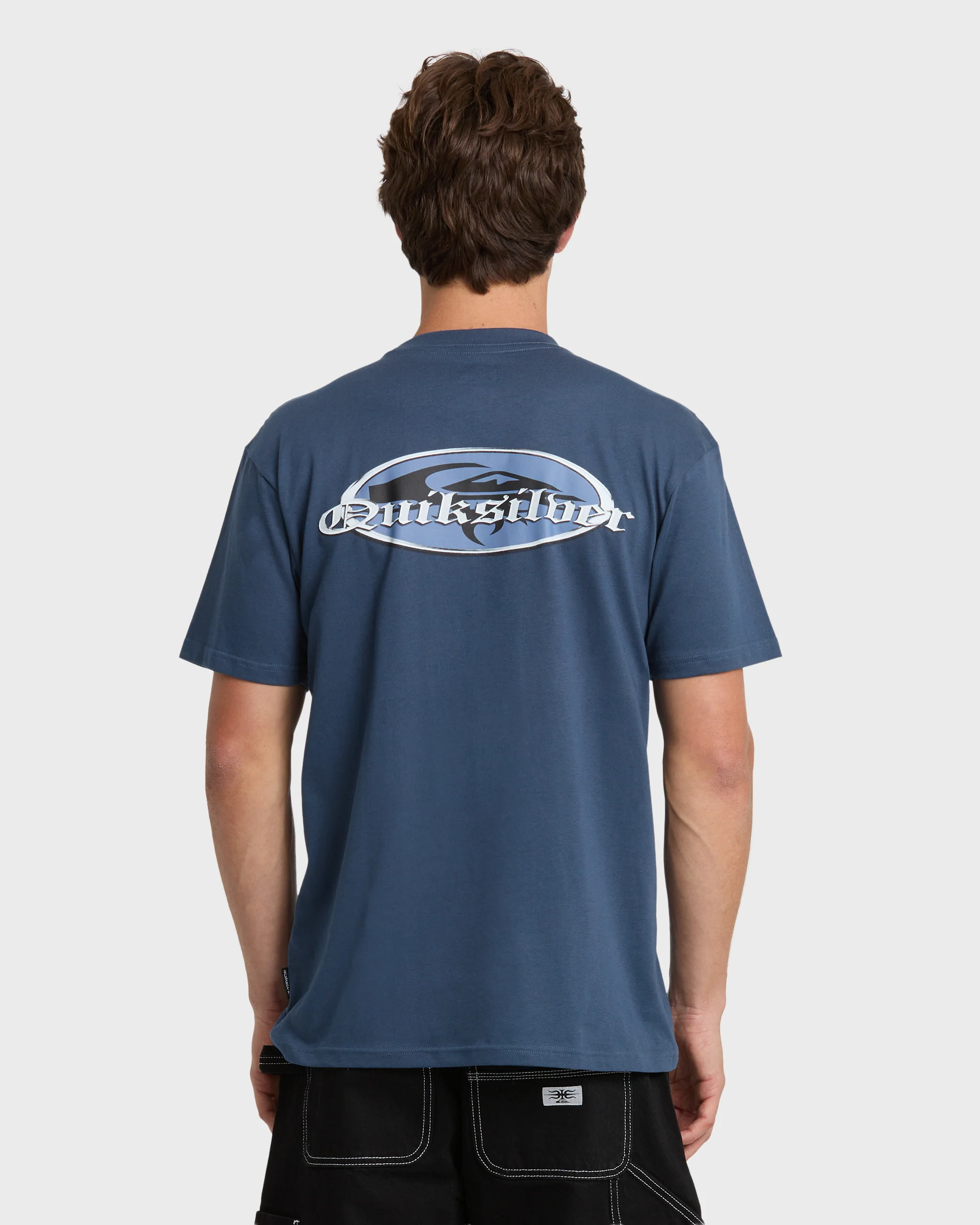 Chrome English Short Sleeve Knit T-Shirt - Dark Denim 2 Chrome English Short Sleeve Knit T-Shirt - Dark Denim