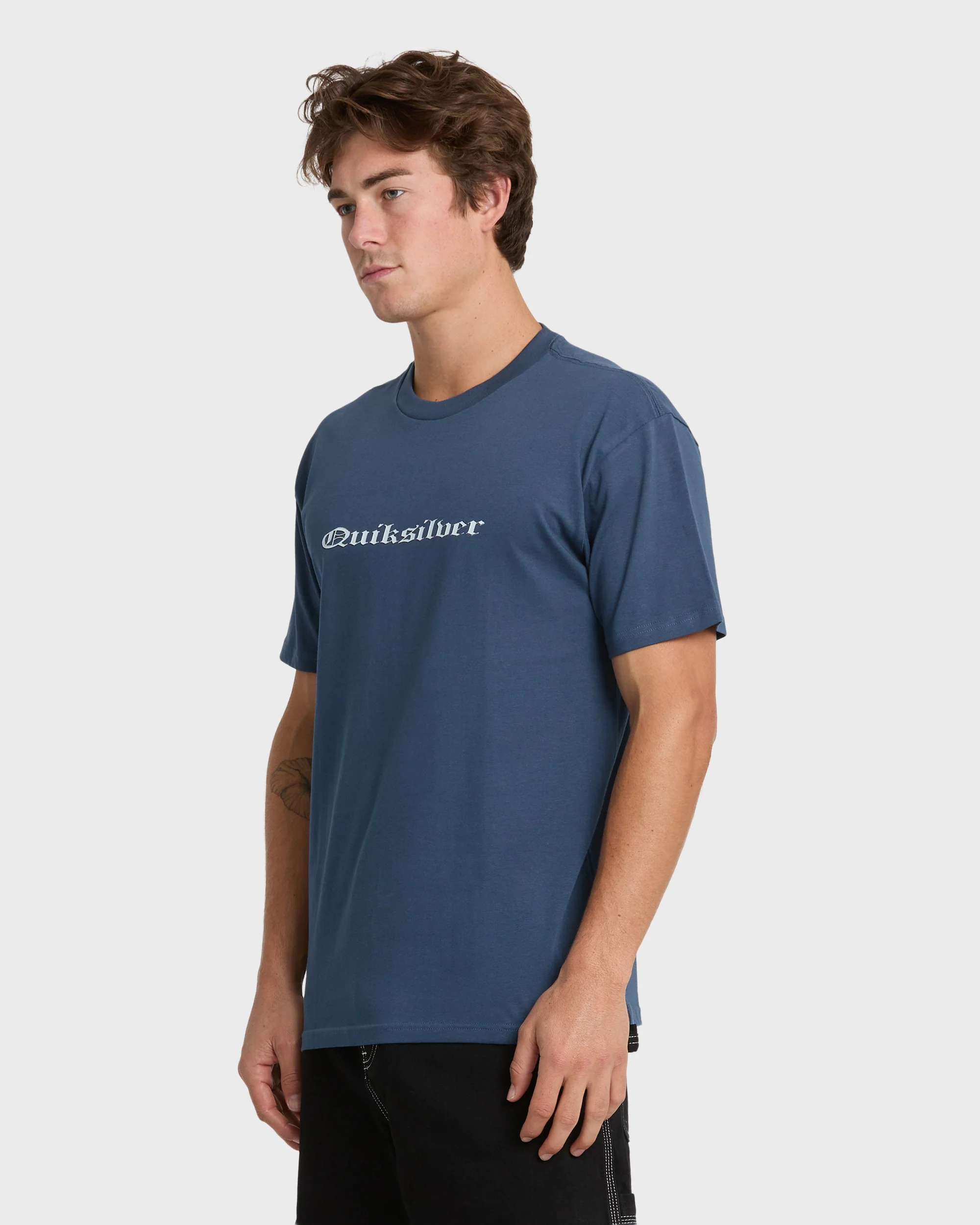 Chrome English Short Sleeve Knit T-Shirt - Dark Denim 3 Chrome English Short Sleeve Knit T-Shirt - Dark Denim