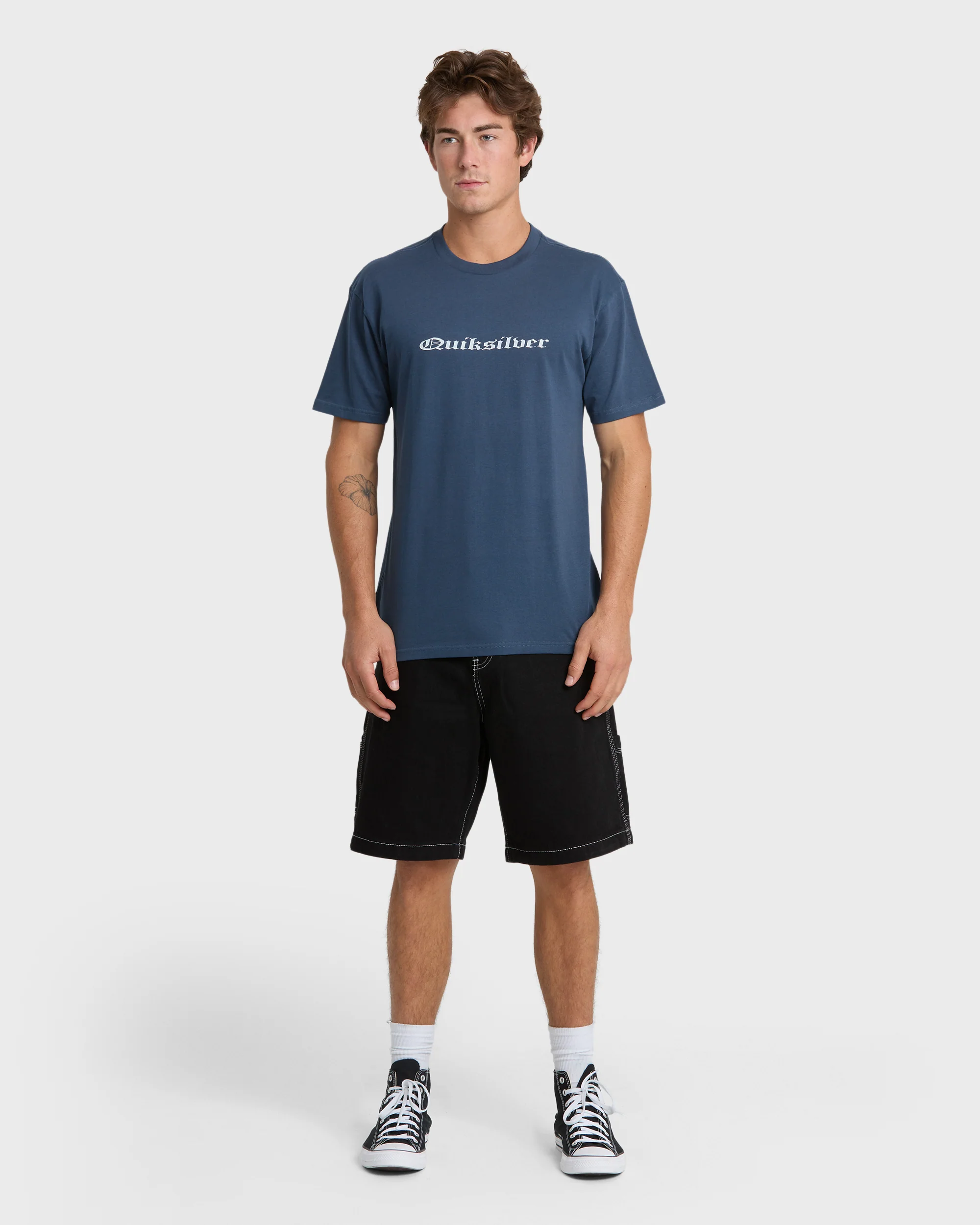 Chrome English Short Sleeve Knit T-Shirt - Dark Denim 4 Chrome English Short Sleeve Knit T-Shirt - Dark Denim