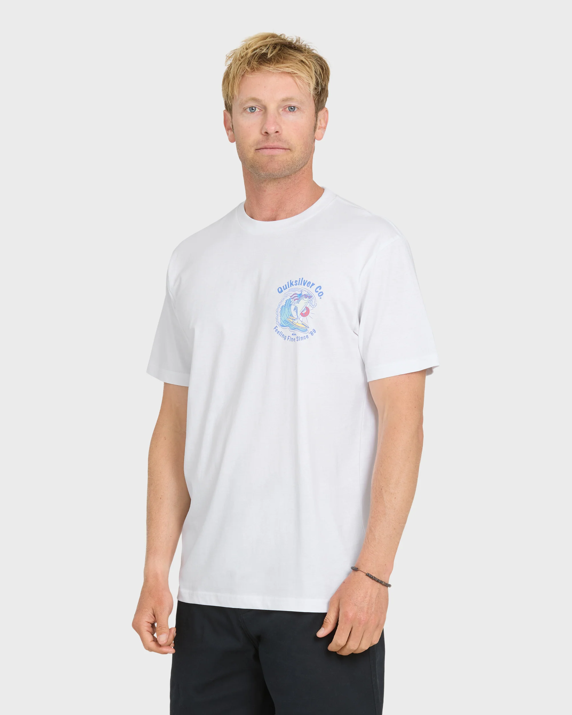 Patriot Dolphin Short Sleeve Knit T-Shirt - White 3 Patriot Dolphin Short Sleeve Knit T-Shirt - White