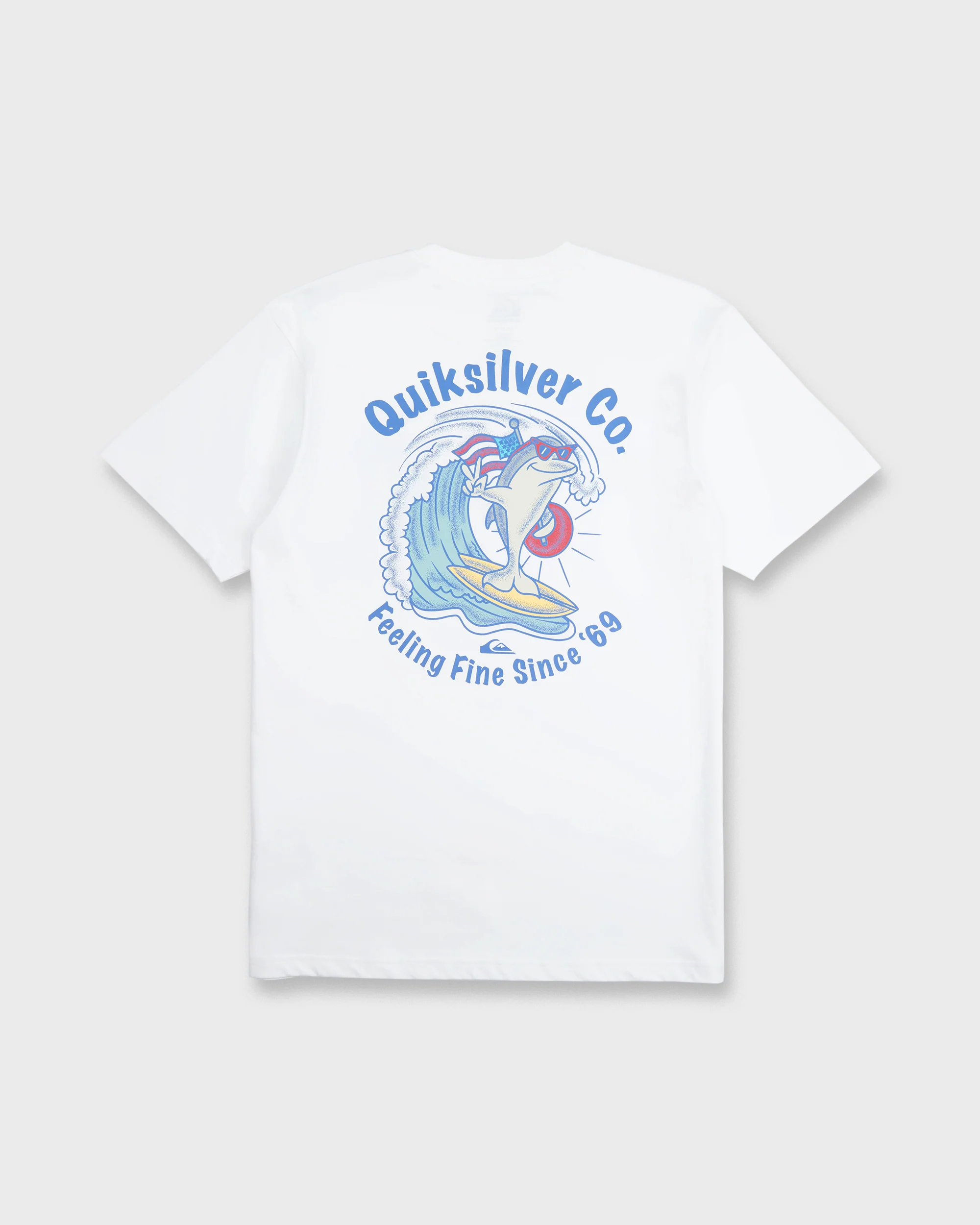 Patriot Dolphin Short Sleeve Knit T-Shirt - White 7 Patriot Dolphin Short Sleeve Knit T-Shirt - White