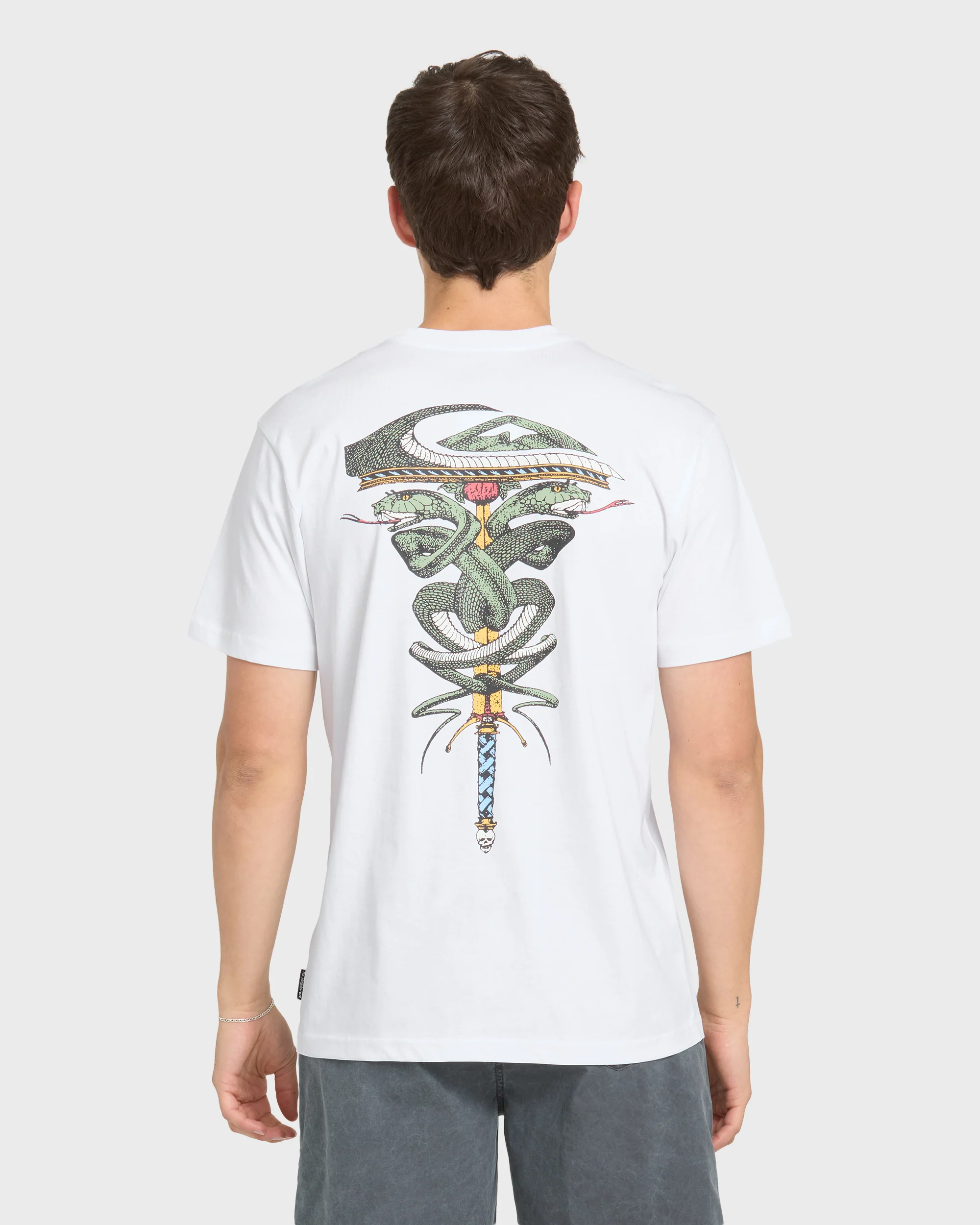 Serpents Short Sleeve Knit T-Shirt - White 2 Serpents Short Sleeve Knit T-Shirt - White