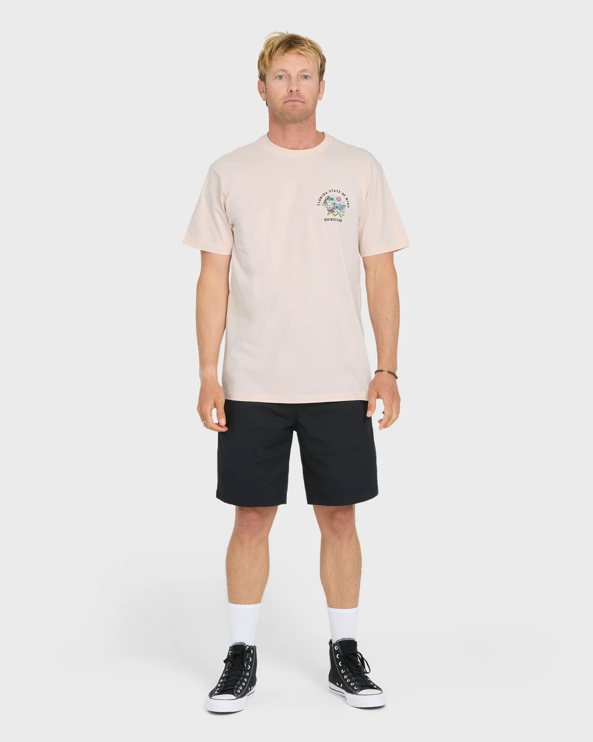 Florida Lounge Short Sleeve Knit T-Shirt - Rosewater 4 Florida Lounge Short Sleeve Knit T-Shirt - Rosewater