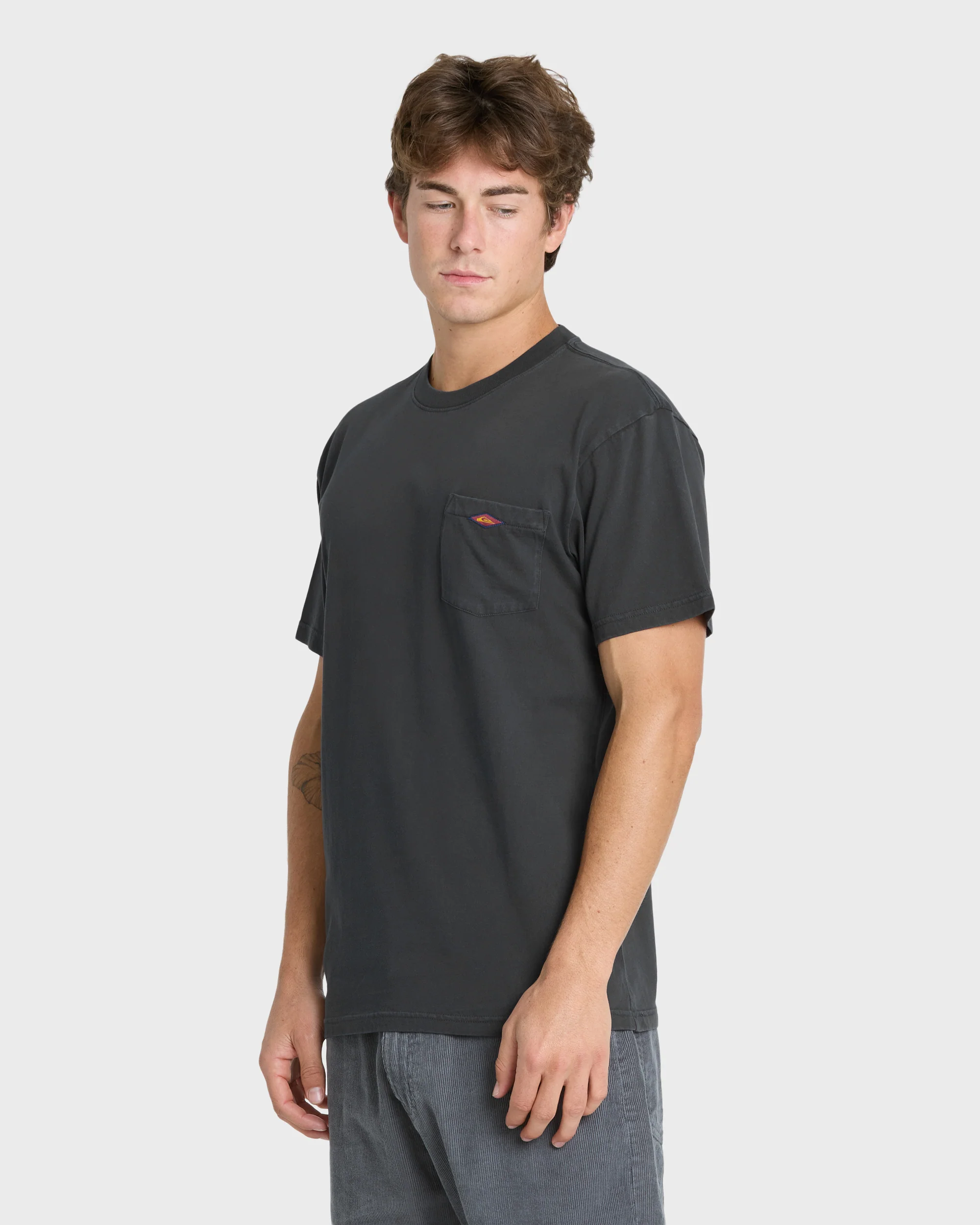 Saltwater Pigment-Dyed Short Sleeve Pocket Tee - Phantom 4 Saltwater Pigment-Dyed Short Sleeve Pocket Tee - Phantom
