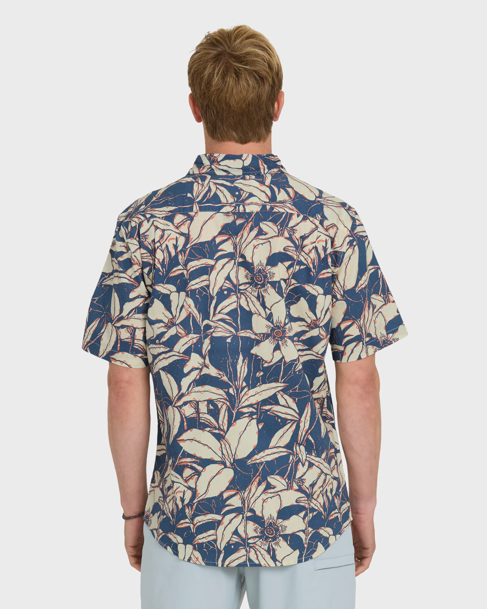 Cantina Classic Short Sleeve Cotton Shirt - Dark Denim 3 Cantina Classic Short Sleeve Cotton Shirt - Dark Denim