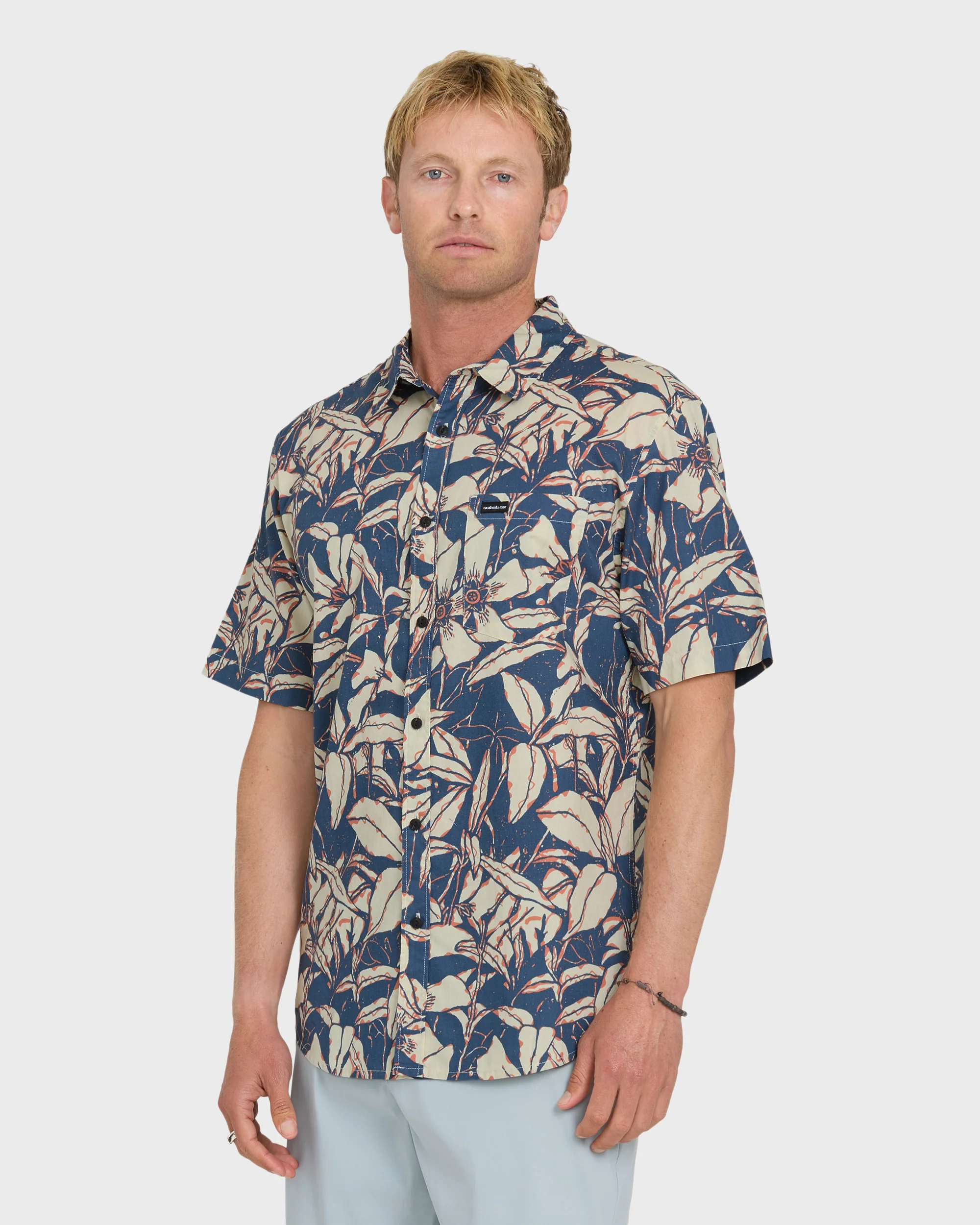 Cantina Classic Short Sleeve Cotton Shirt - Dark Denim 4 Cantina Classic Short Sleeve Cotton Shirt - Dark Denim