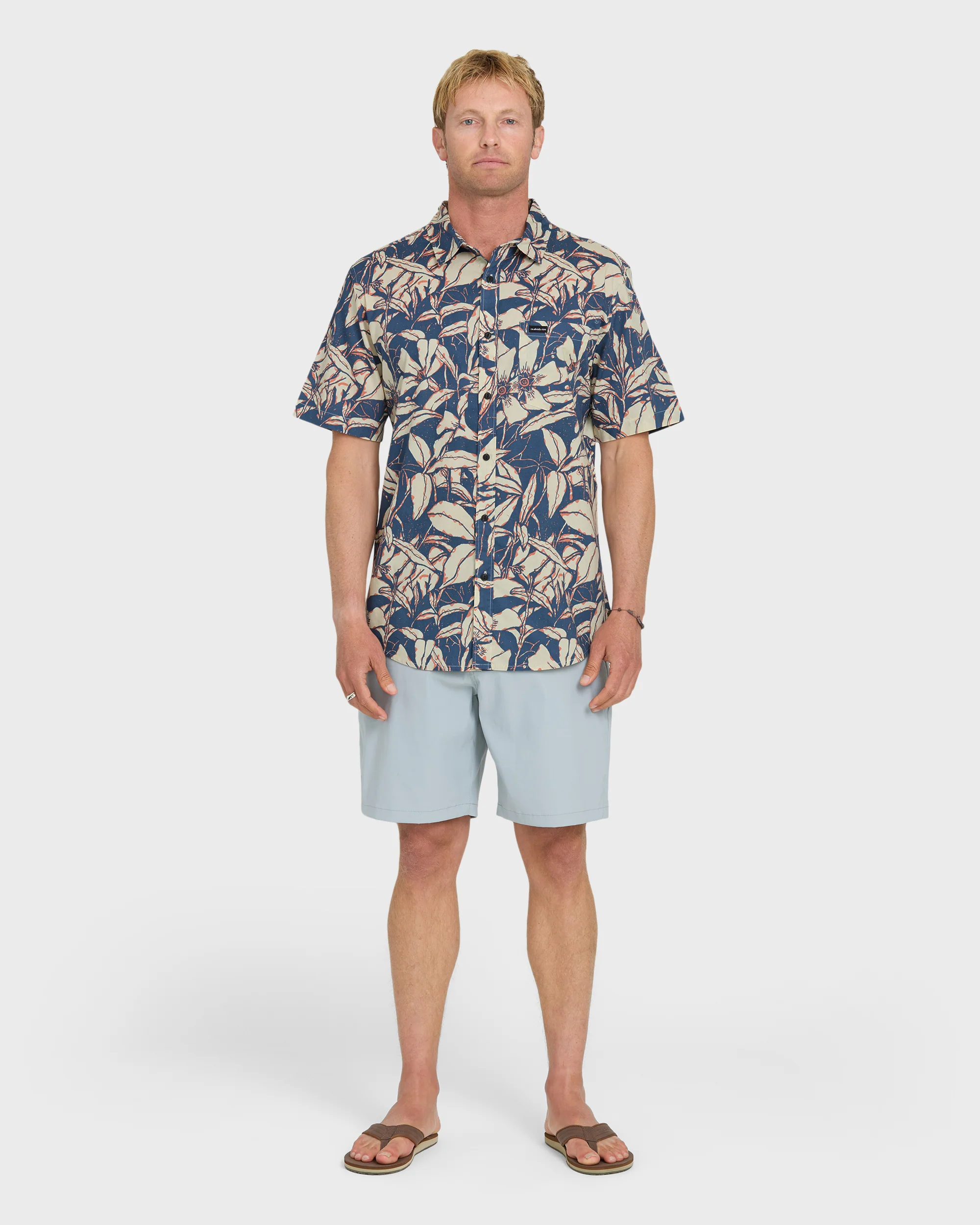 Cantina Classic Short Sleeve Cotton Shirt - Dark Denim 5 Cantina Classic Short Sleeve Cotton Shirt - Dark Denim