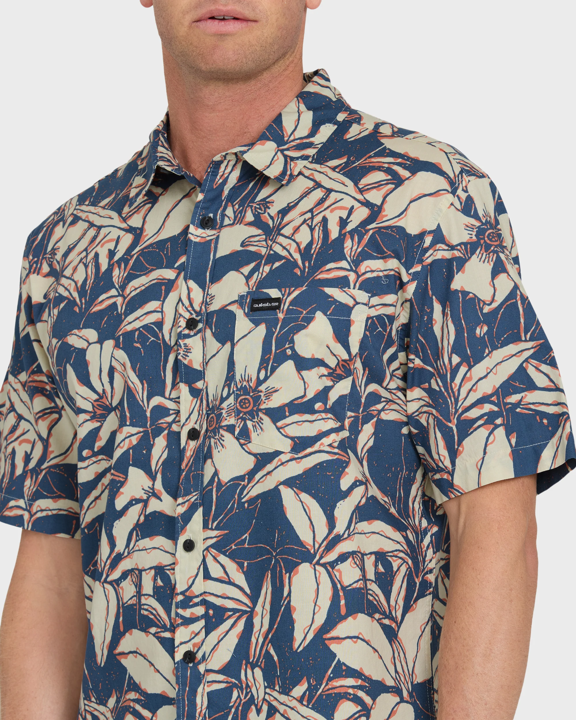 Cantina Classic Short Sleeve Cotton Shirt - Dark Denim 6 Cantina Classic Short Sleeve Cotton Shirt - Dark Denim