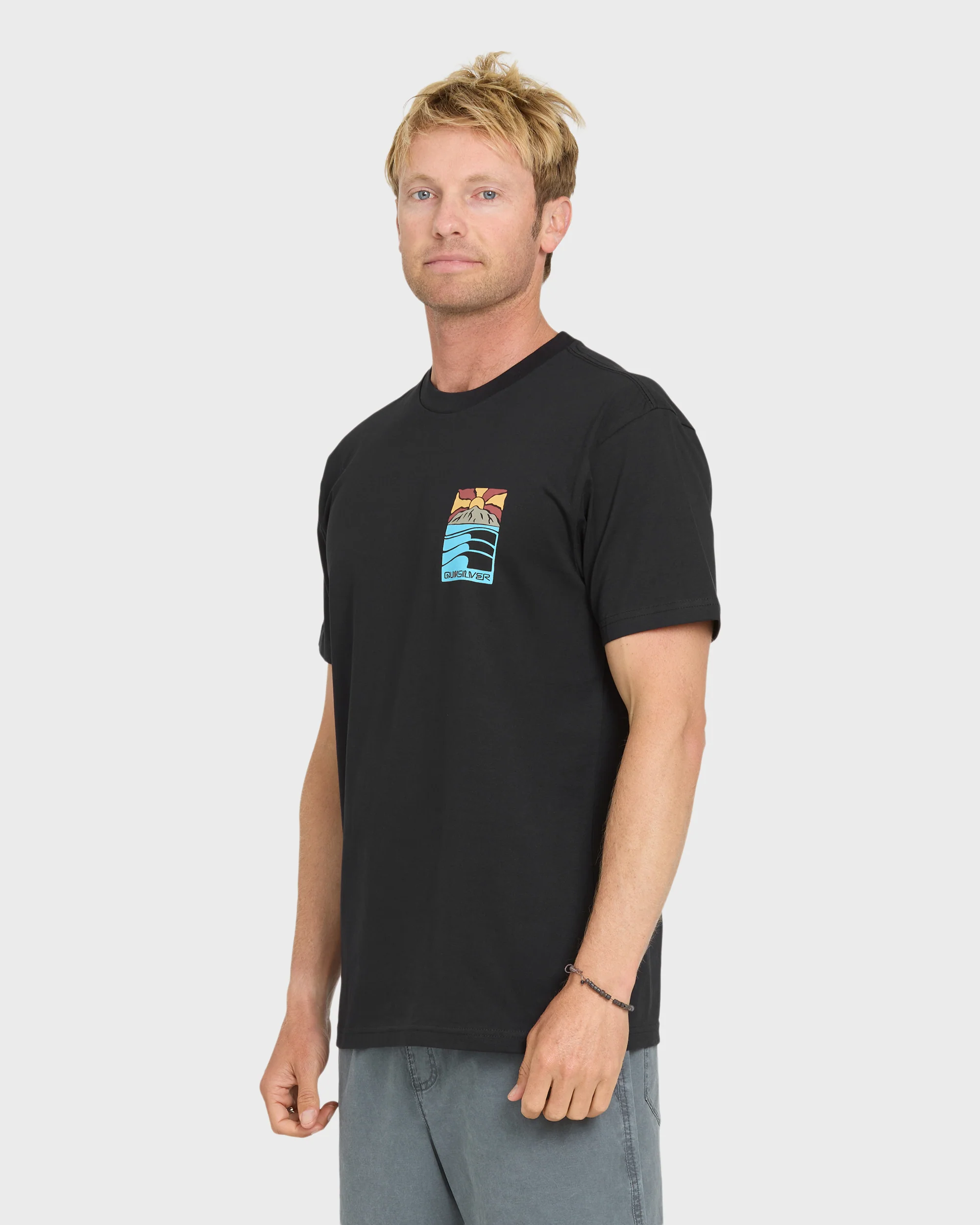Going Right Classic Short Sleeve Cotton T-Shirt - Black 3 Going Right Classic Short Sleeve Cotton T-Shirt - Black