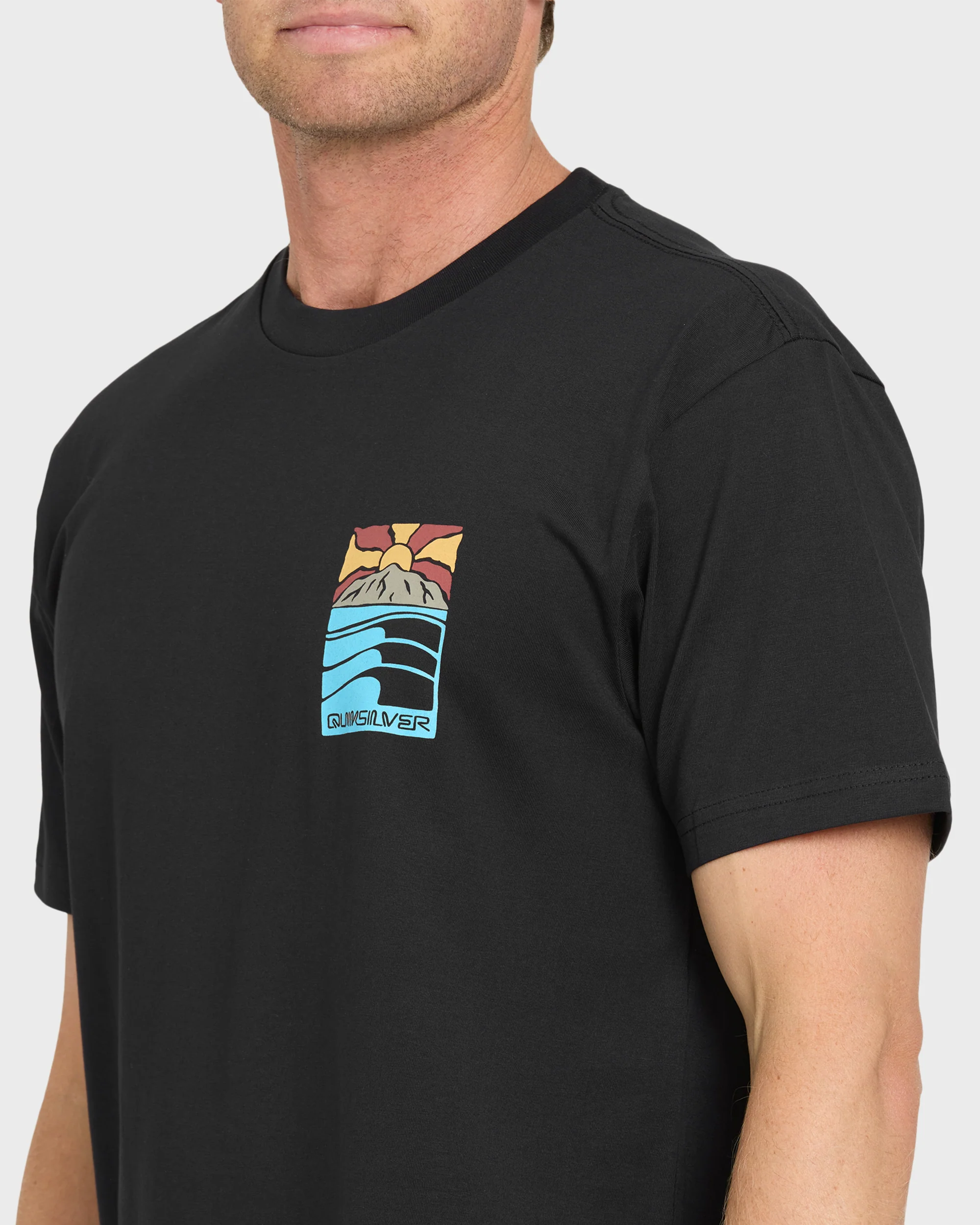 Going Right Classic Short Sleeve Cotton T-Shirt - Black 5 Going Right Classic Short Sleeve Cotton T-Shirt - Black