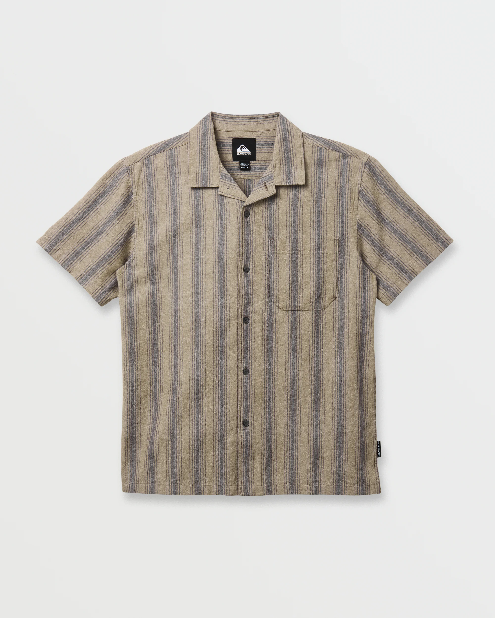 Oxford Stripe Casual Short Sleeve Shirt - Fallen Rock 5 Oxford Stripe Casual Short Sleeve Shirt - Fallen Rock