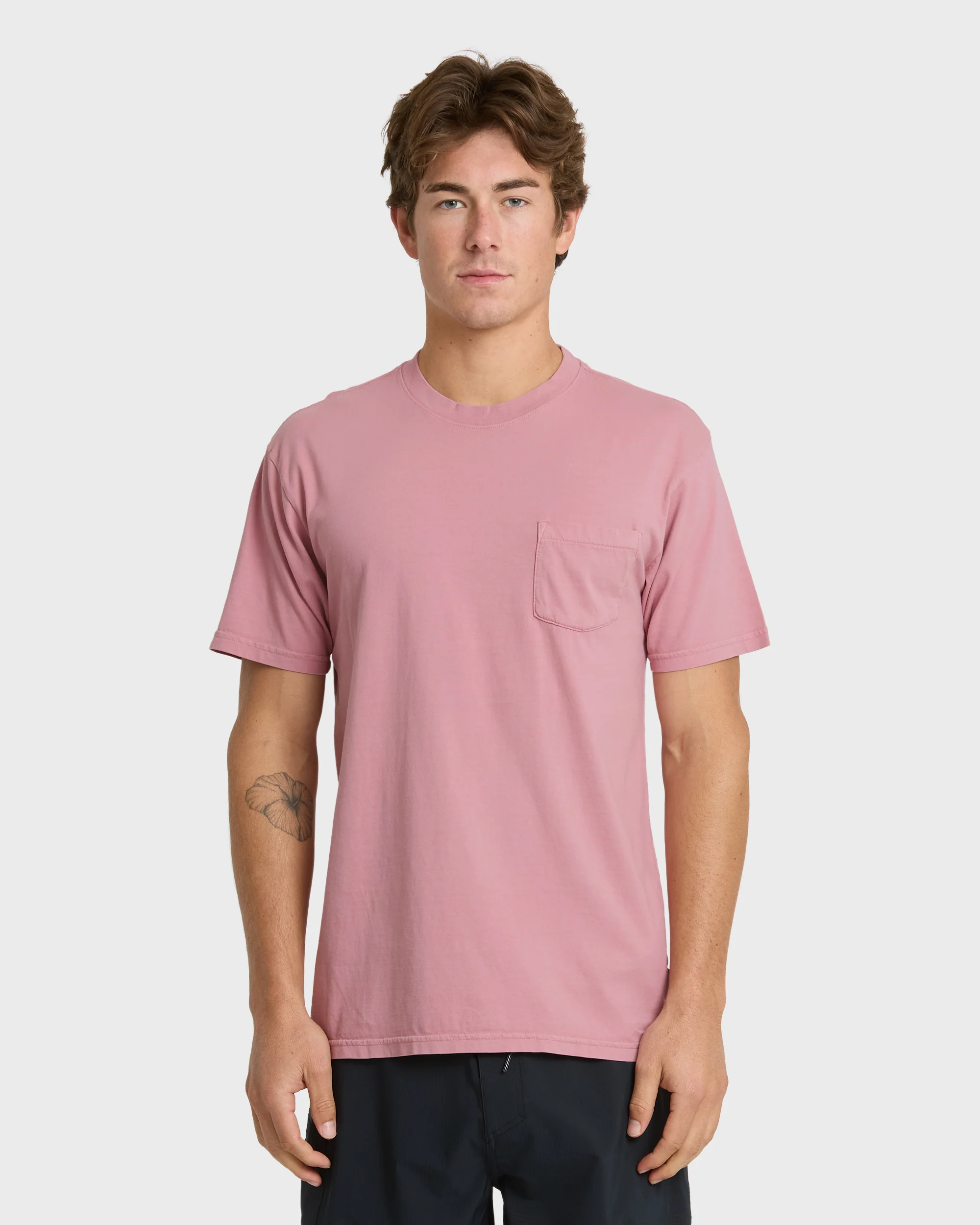 Saltwater Pocket Tee - Dusty Rose 1 Saltwater Pocket Tee - Dusty Rose
