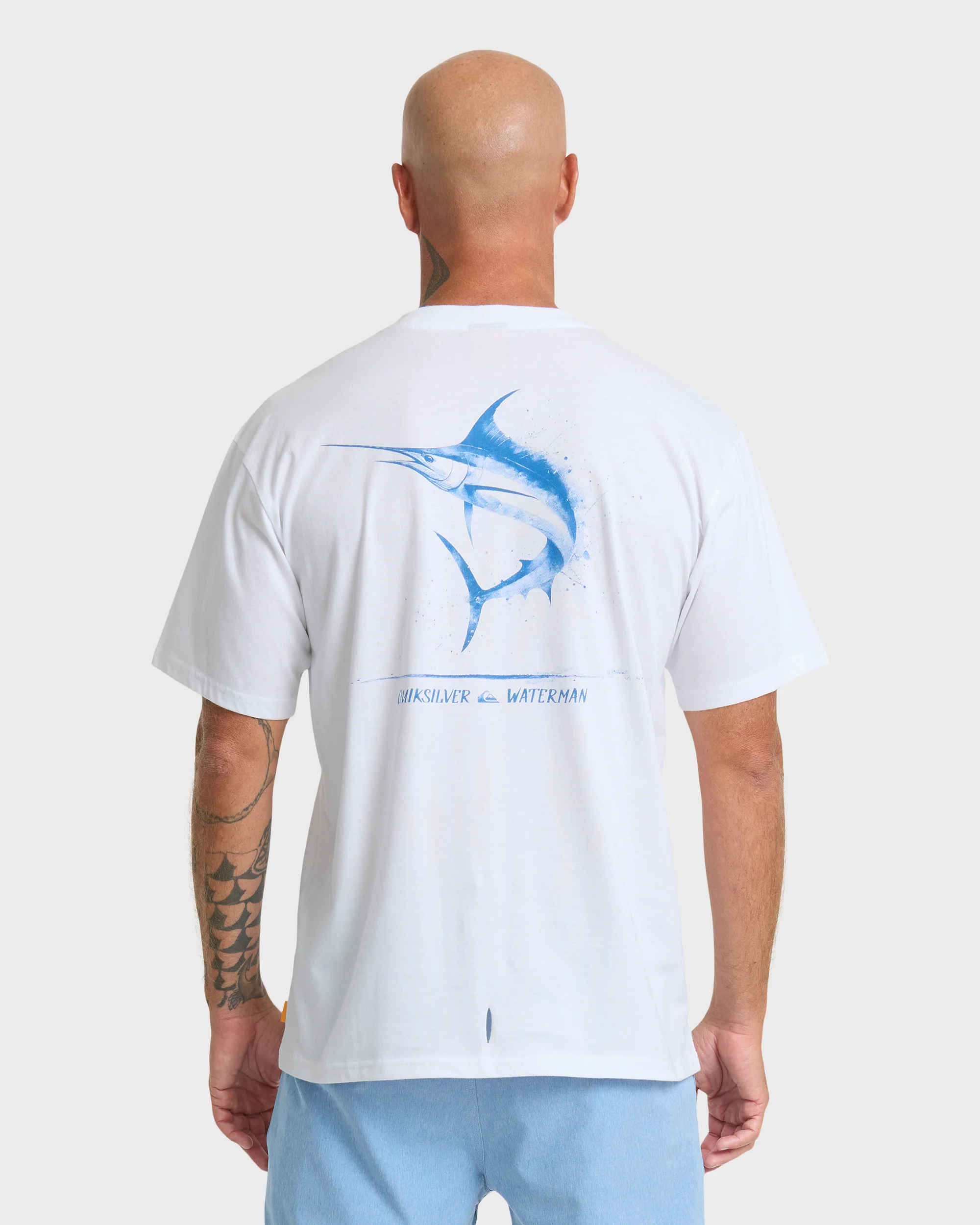 Waterman Angler Classic Short Sleeve Cotton T-Shirt - White 3 Waterman Angler Classic Short Sleeve Cotton T-Shirt - White