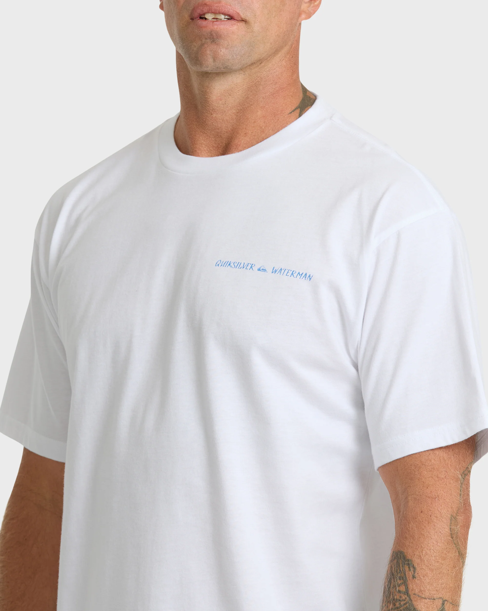 Waterman Angler Classic Short Sleeve Cotton T-Shirt - White 4 Waterman Angler Classic Short Sleeve Cotton T-Shirt - White