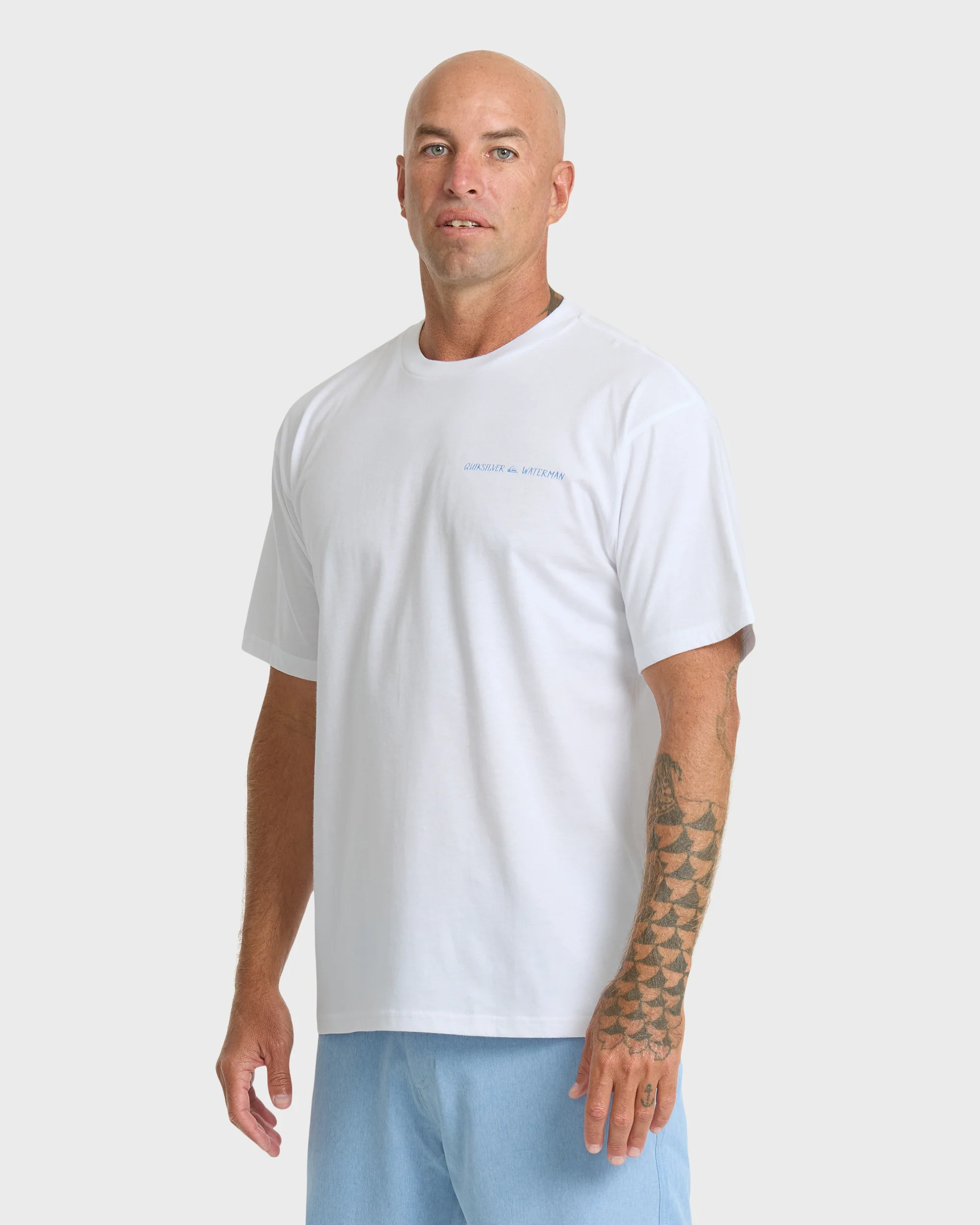 Waterman Angler Classic Short Sleeve Cotton T-Shirt - White 6 Waterman Angler Classic Short Sleeve Cotton T-Shirt - White