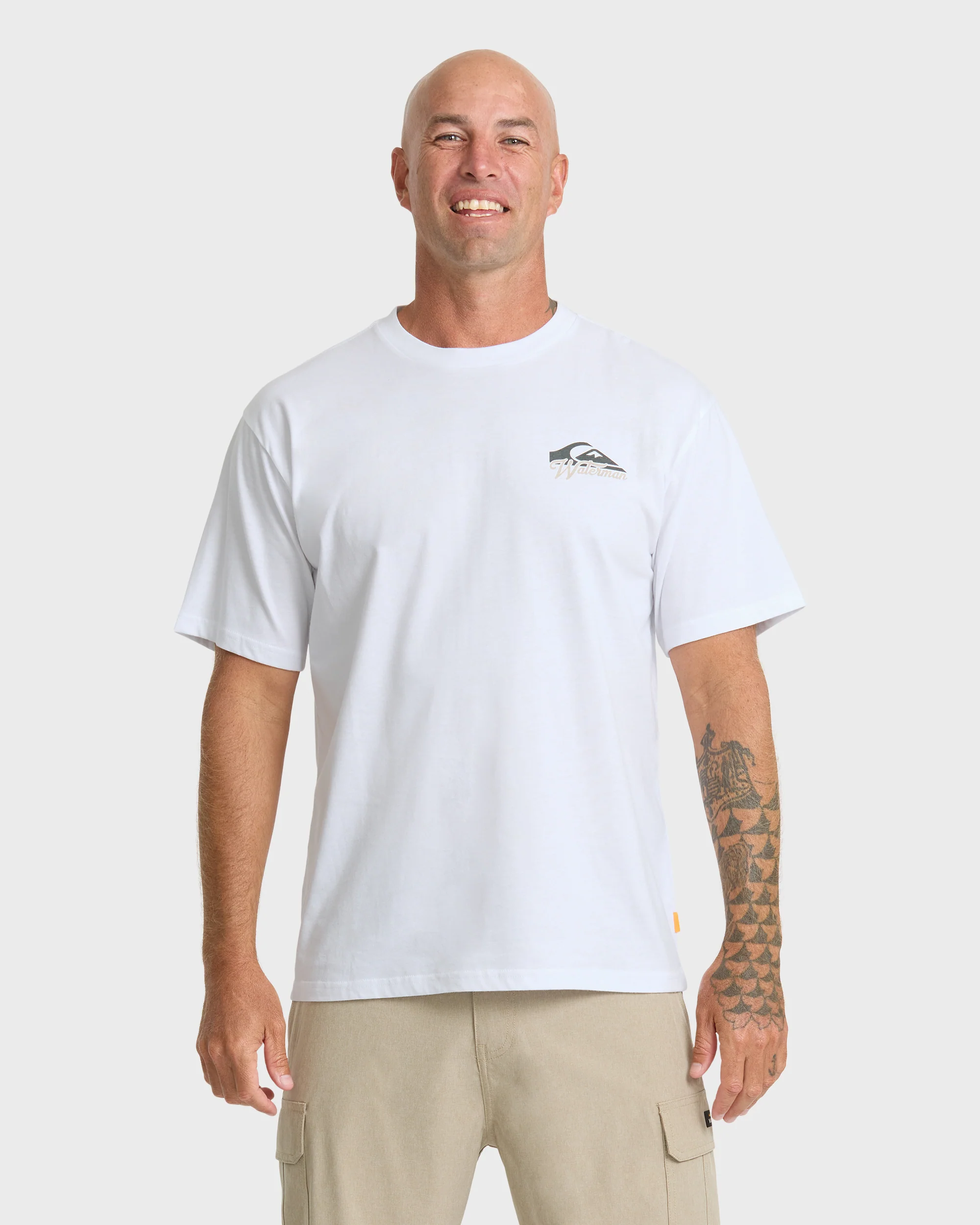Waterman Bottle Life Classic Short Sleeve Cotton T-Shirt - White
