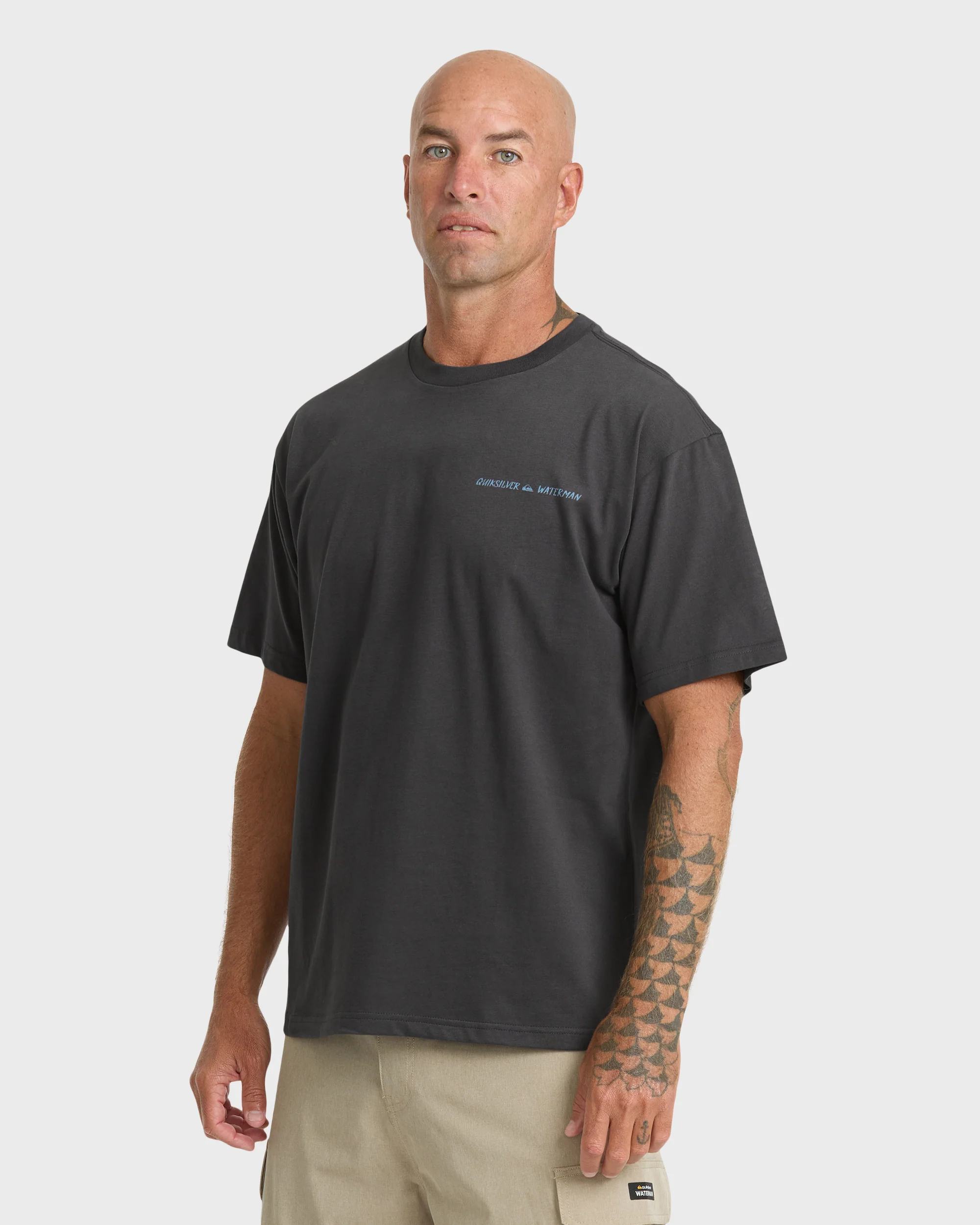 Waterman Angler Classic Short Sleeve Cotton T-Shirt - Phantom 3 Waterman Angler Classic Short Sleeve Cotton T-Shirt - Phantom