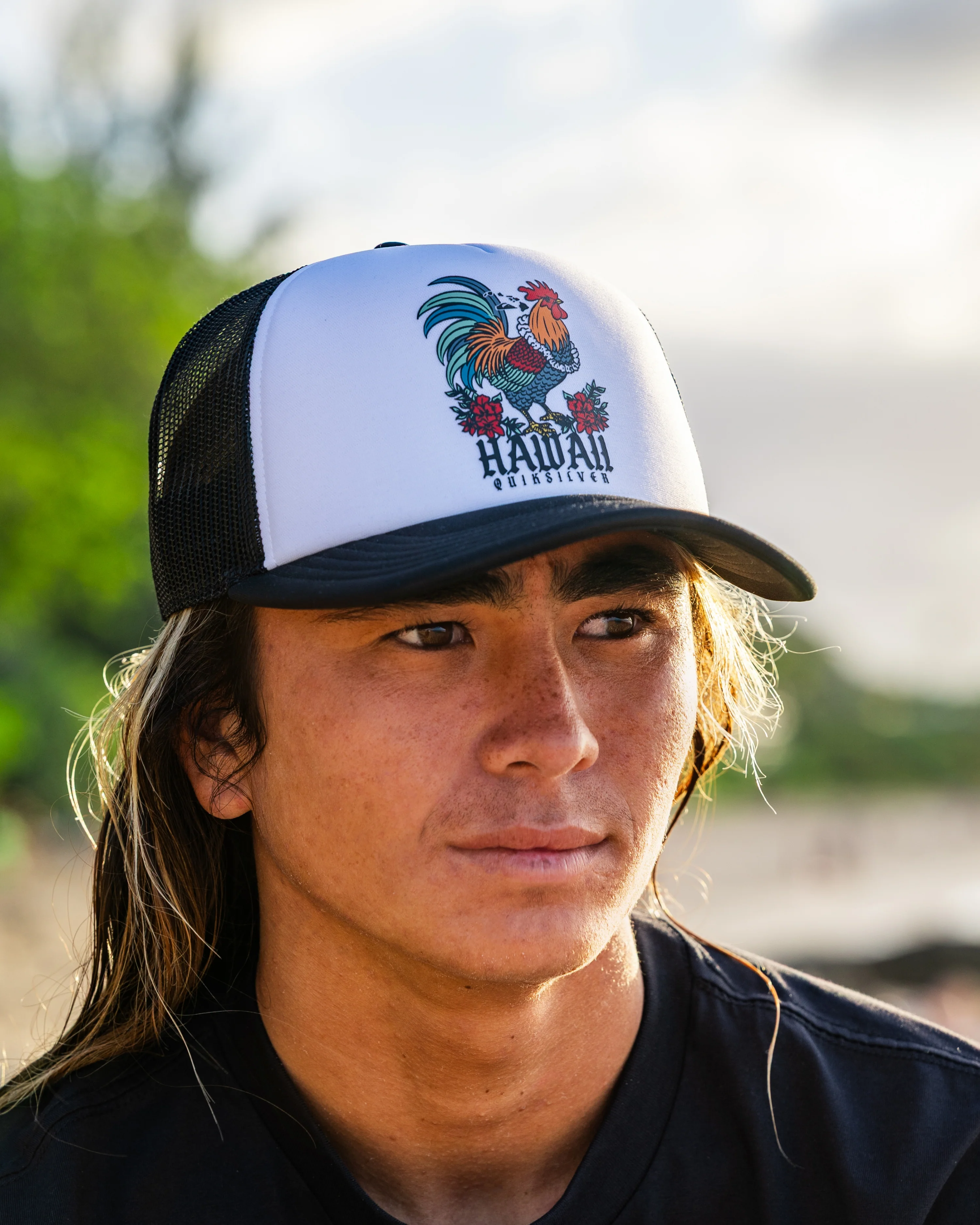 Hawaii Carnage 5-Panel Trucker Hat - White 2 Hawaii Carnage 5-Panel Trucker Hat - White