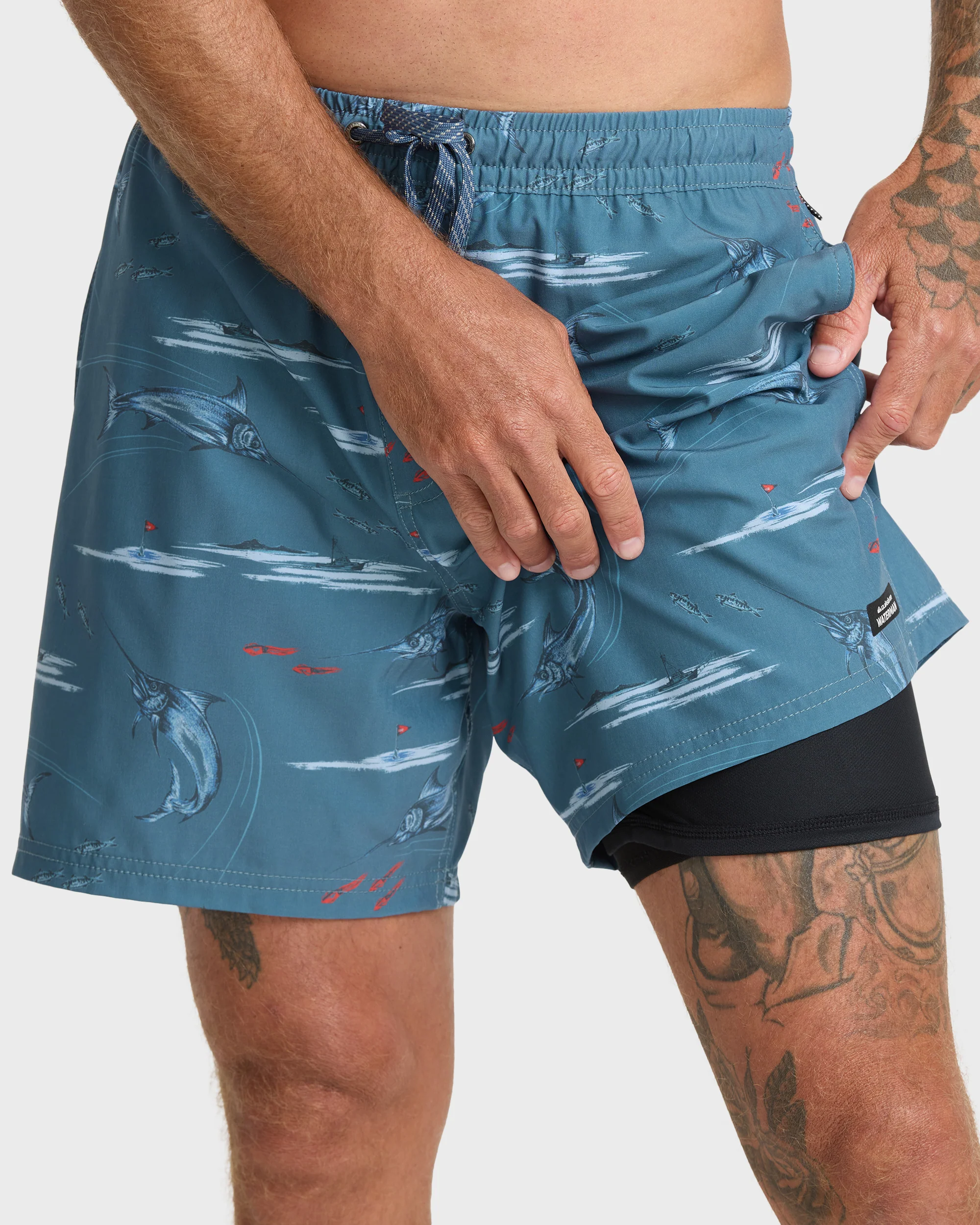 Waterman Mix Pack 17" Swim Trunks - Dark Denim 3 Waterman Mix Pack 17" Swim Trunks - Dark Denim