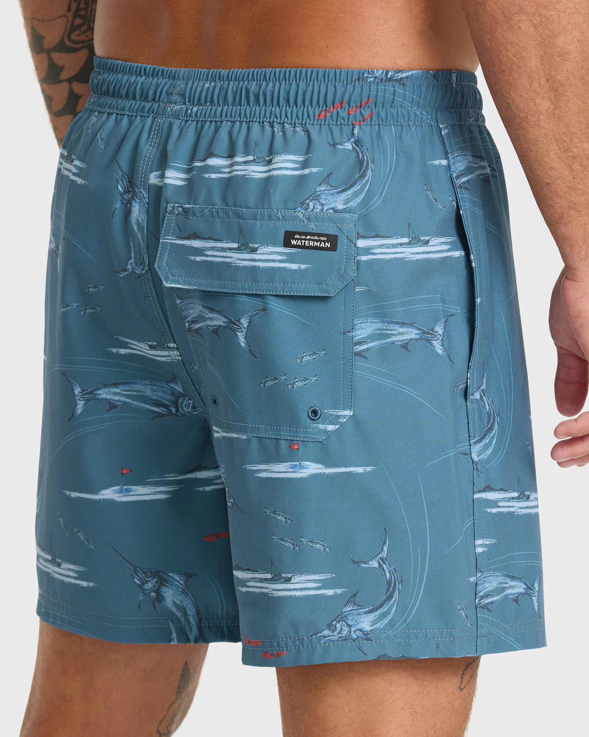Waterman Mix Pack 17" Swim Trunks - Dark Denim 6 Waterman Mix Pack 17" Swim Trunks - Dark Denim