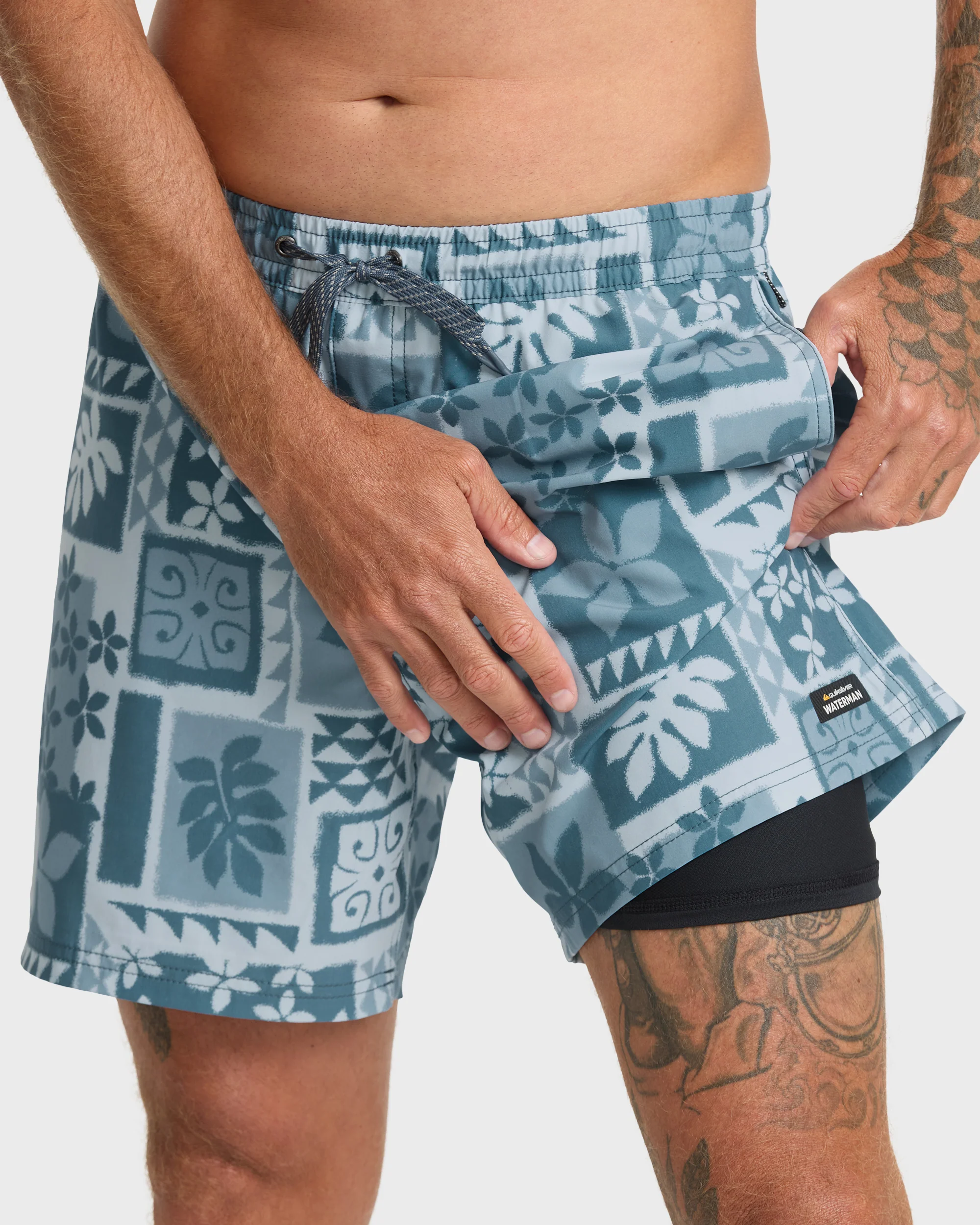 Waterman Mix Pack 17" Swim Trunks - Skyway 3 Waterman Mix Pack 17" Swim Trunks - Skyway
