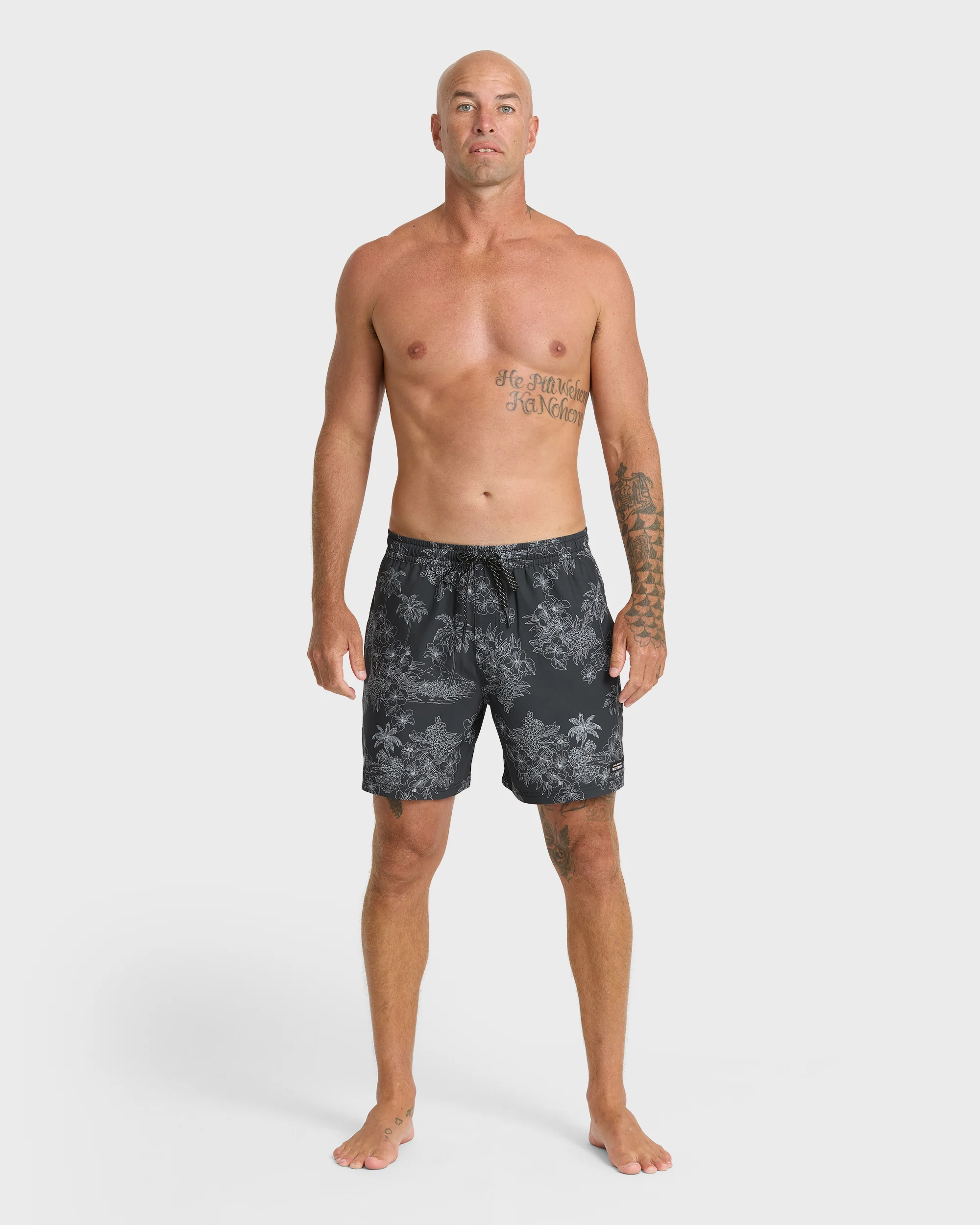 Waterman Mix Pack 17" Swim Trunks - Phantom 7 Waterman Mix Pack 17" Swim Trunks - Phantom