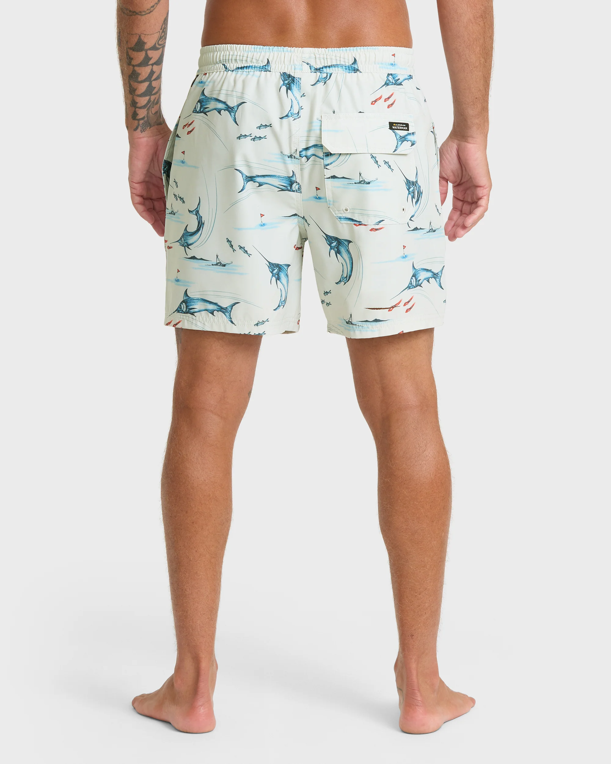 Waterman Mix Pack 17" Swim Trunks - Moonbeam 2 Waterman Mix Pack 17" Swim Trunks - Moonbeam