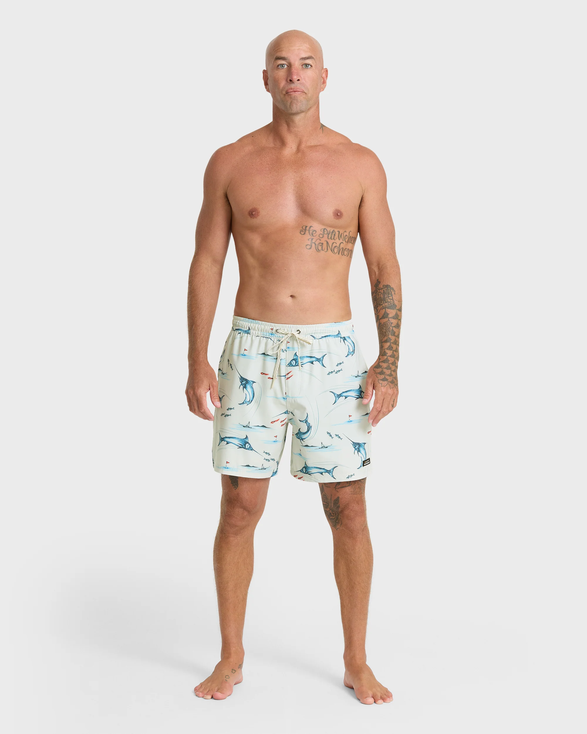 Waterman Mix Pack 17" Swim Trunks - Moonbeam 7 Waterman Mix Pack 17" Swim Trunks - Moonbeam