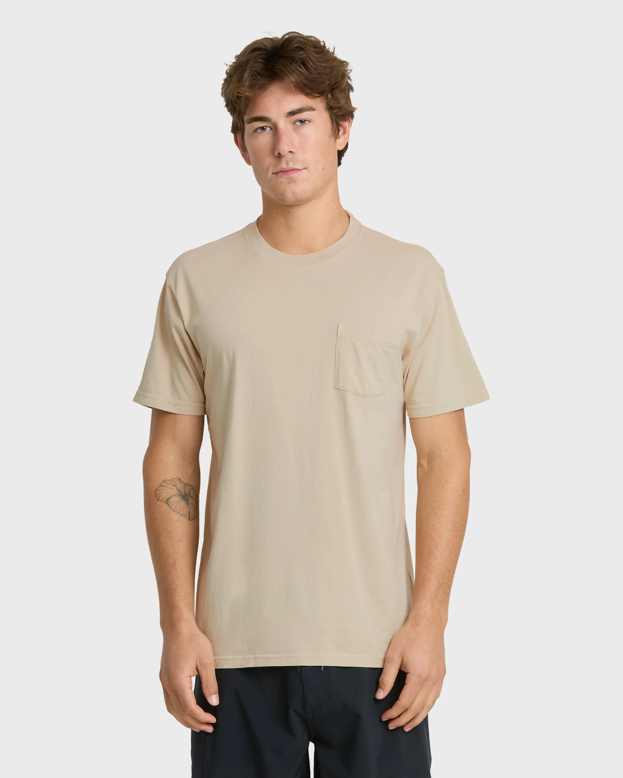 Saltwater Pocket Tee - Pale Aloe 1 Saltwater Pocket Tee - Pale Aloe