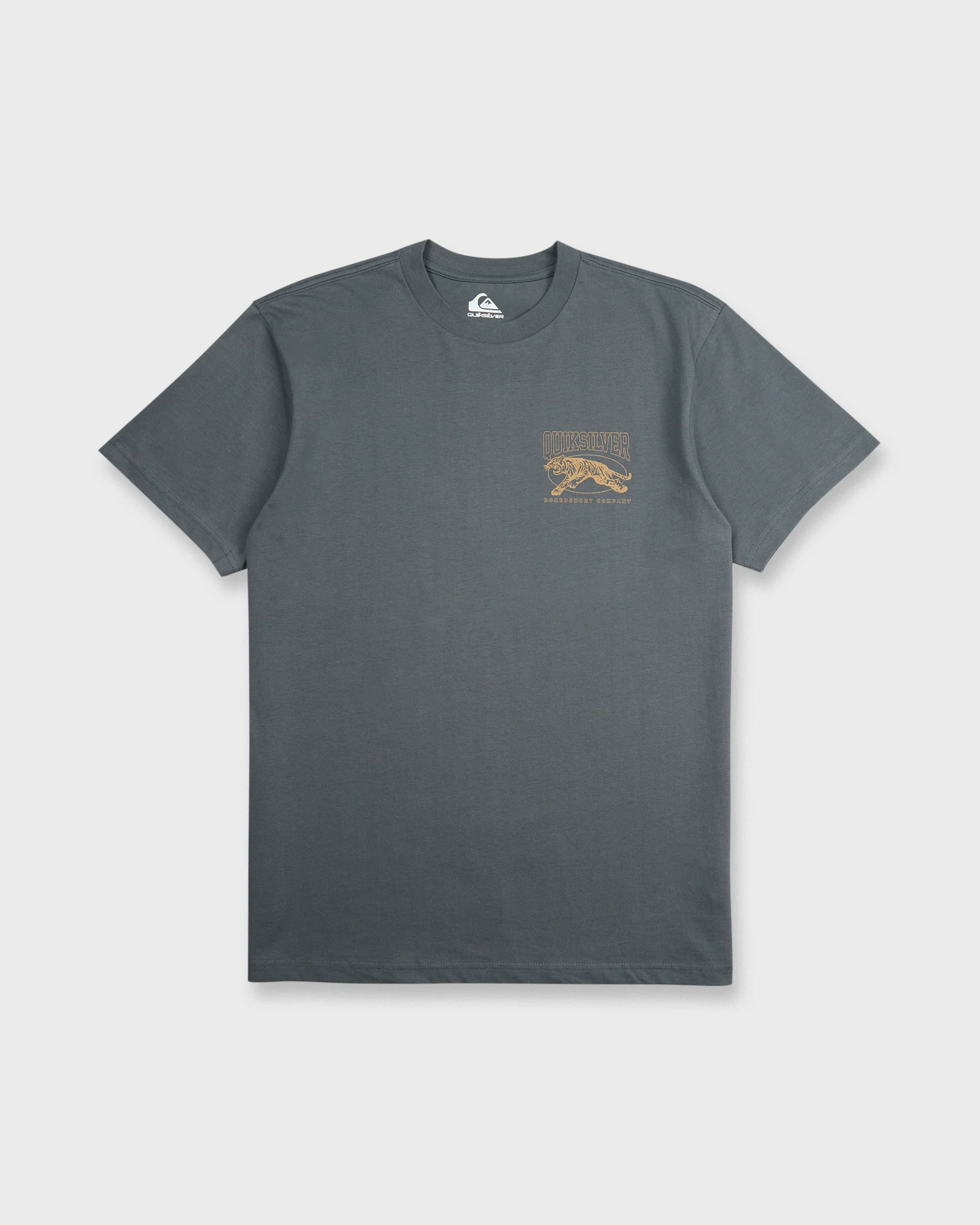 Tiger Style Short Sleeve Cotton T-Shirt - Iron Gate 6 Tiger Style Short Sleeve Cotton T-Shirt - Iron Gate