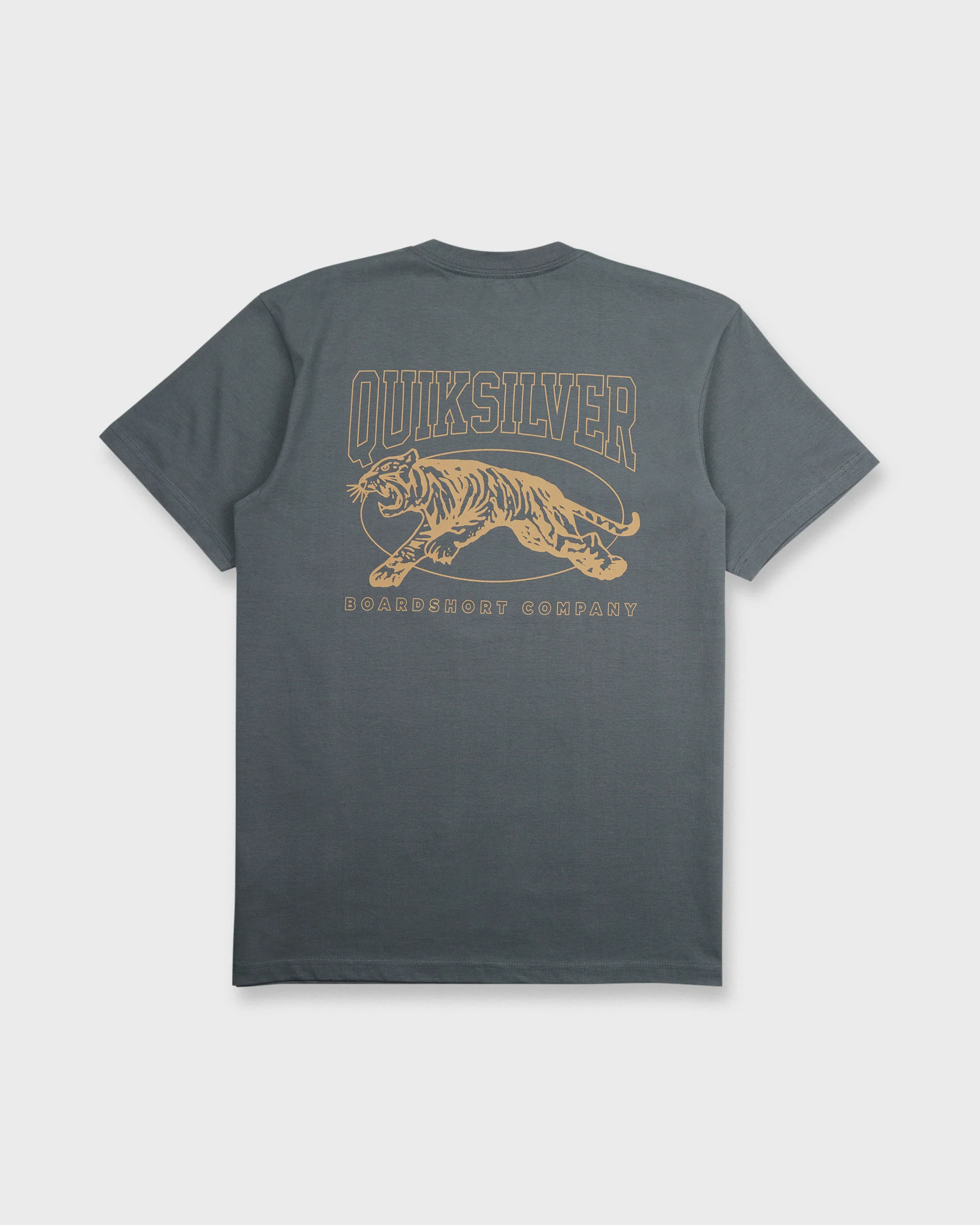 Tiger Style Short Sleeve Cotton T-Shirt - Iron Gate 7 Tiger Style Short Sleeve Cotton T-Shirt - Iron Gate