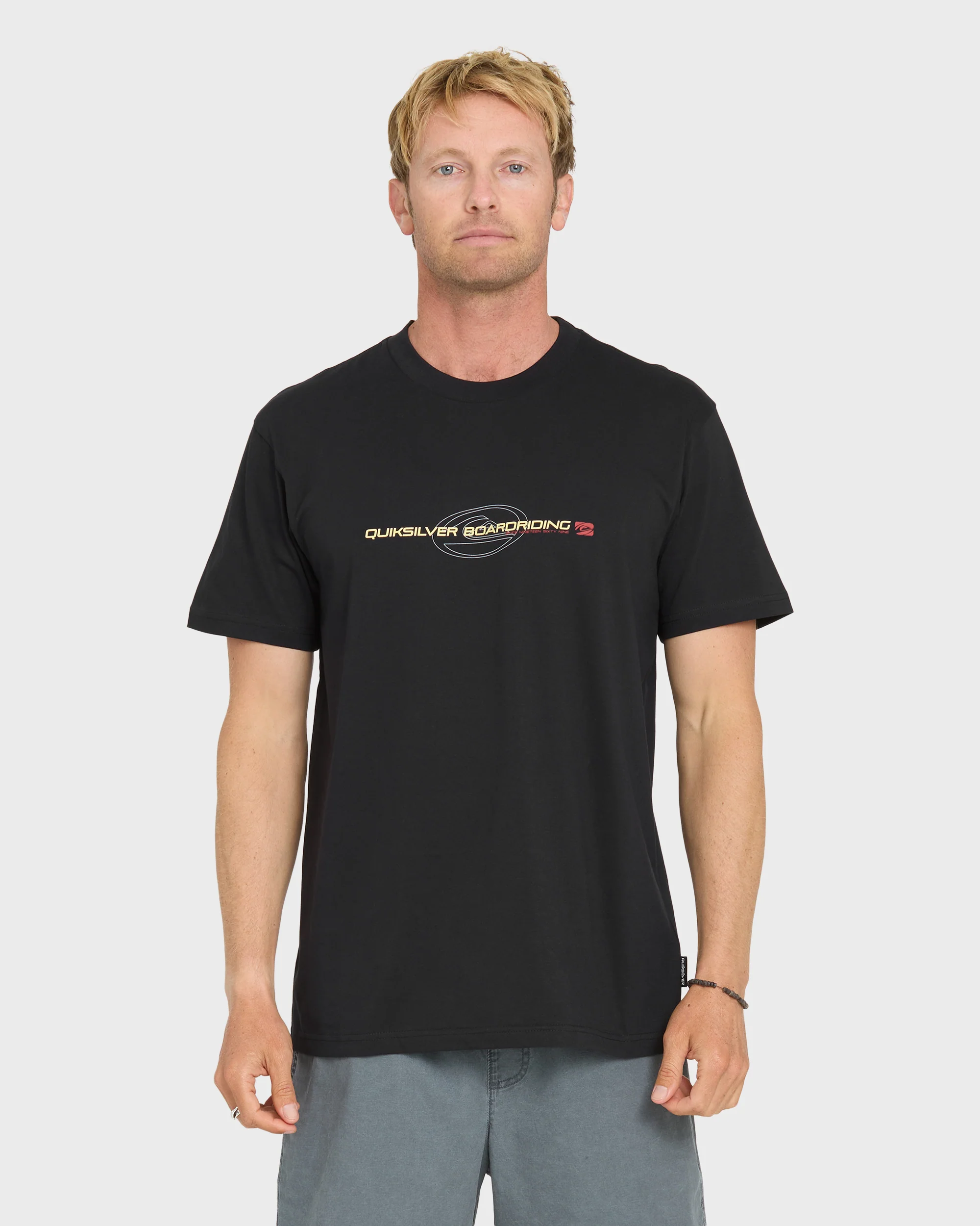 Thick To Thin Short Sleeve Knit T-Shirt - Black 1 Thick To Thin Short Sleeve Knit T-Shirt - Black