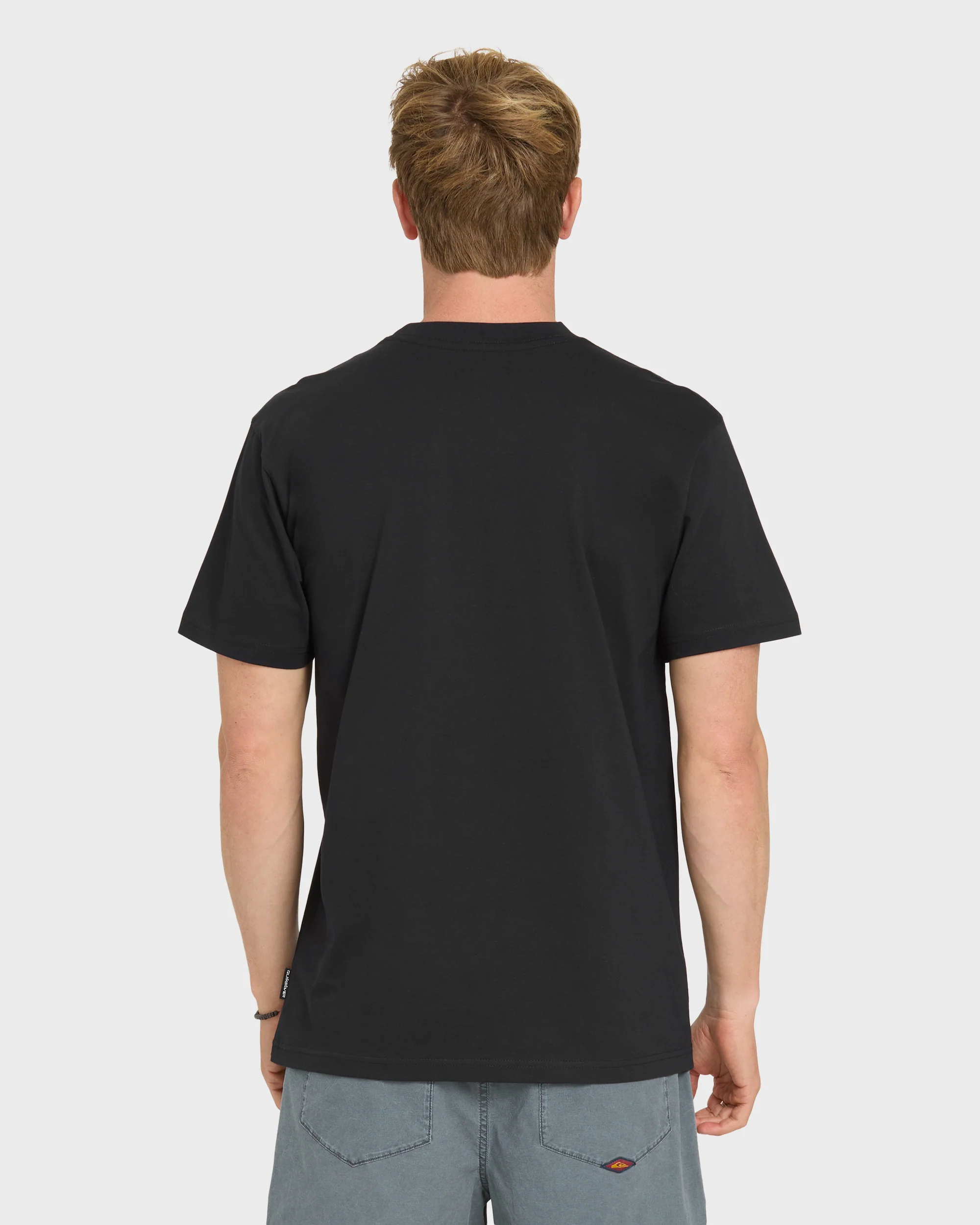 Thick To Thin Short Sleeve Knit T-Shirt - Black 2 Thick To Thin Short Sleeve Knit T-Shirt - Black