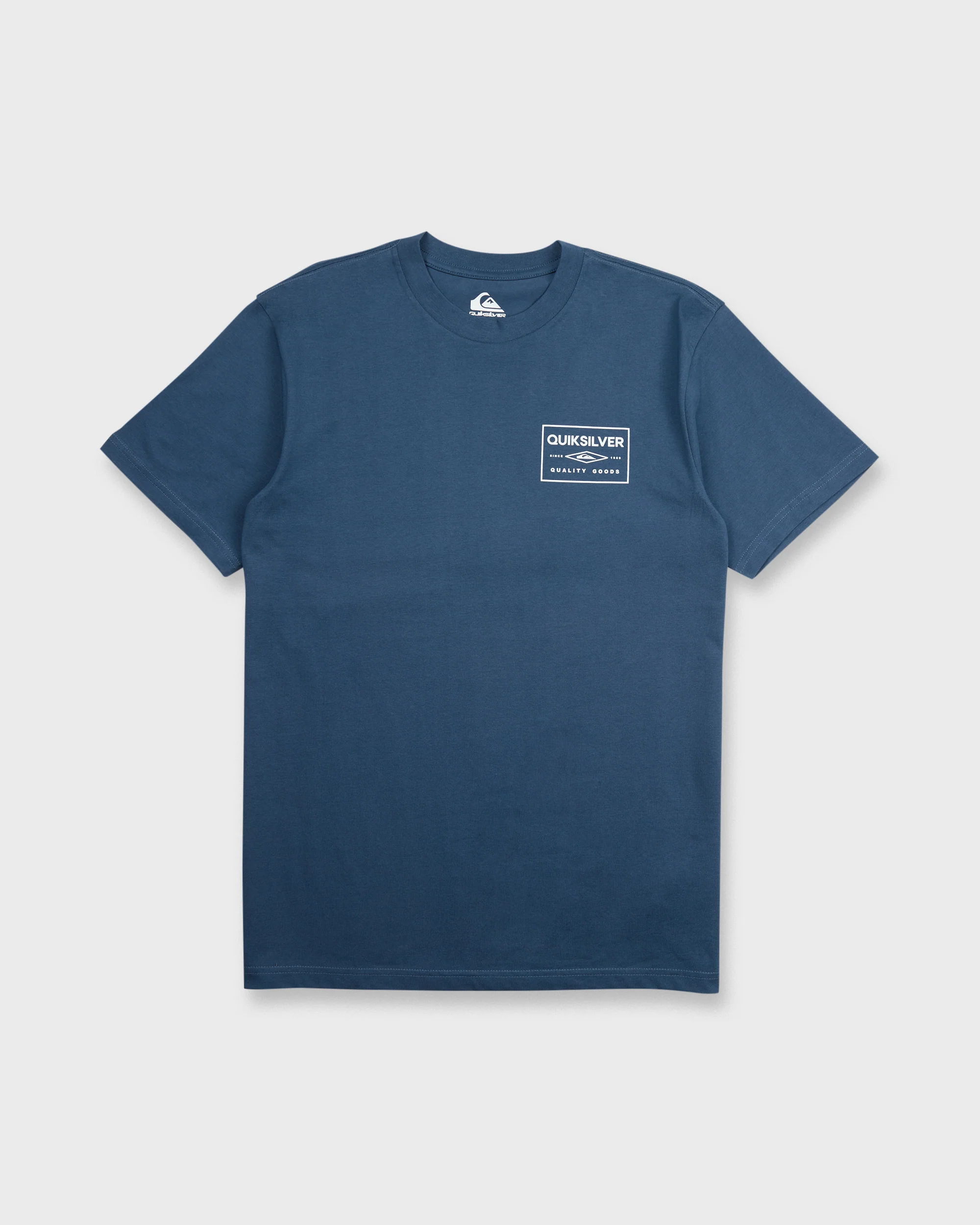 Stamped Short Sleeve Knit T-Shirt - Dark Denim 6 Stamped Short Sleeve Knit T-Shirt - Dark Denim