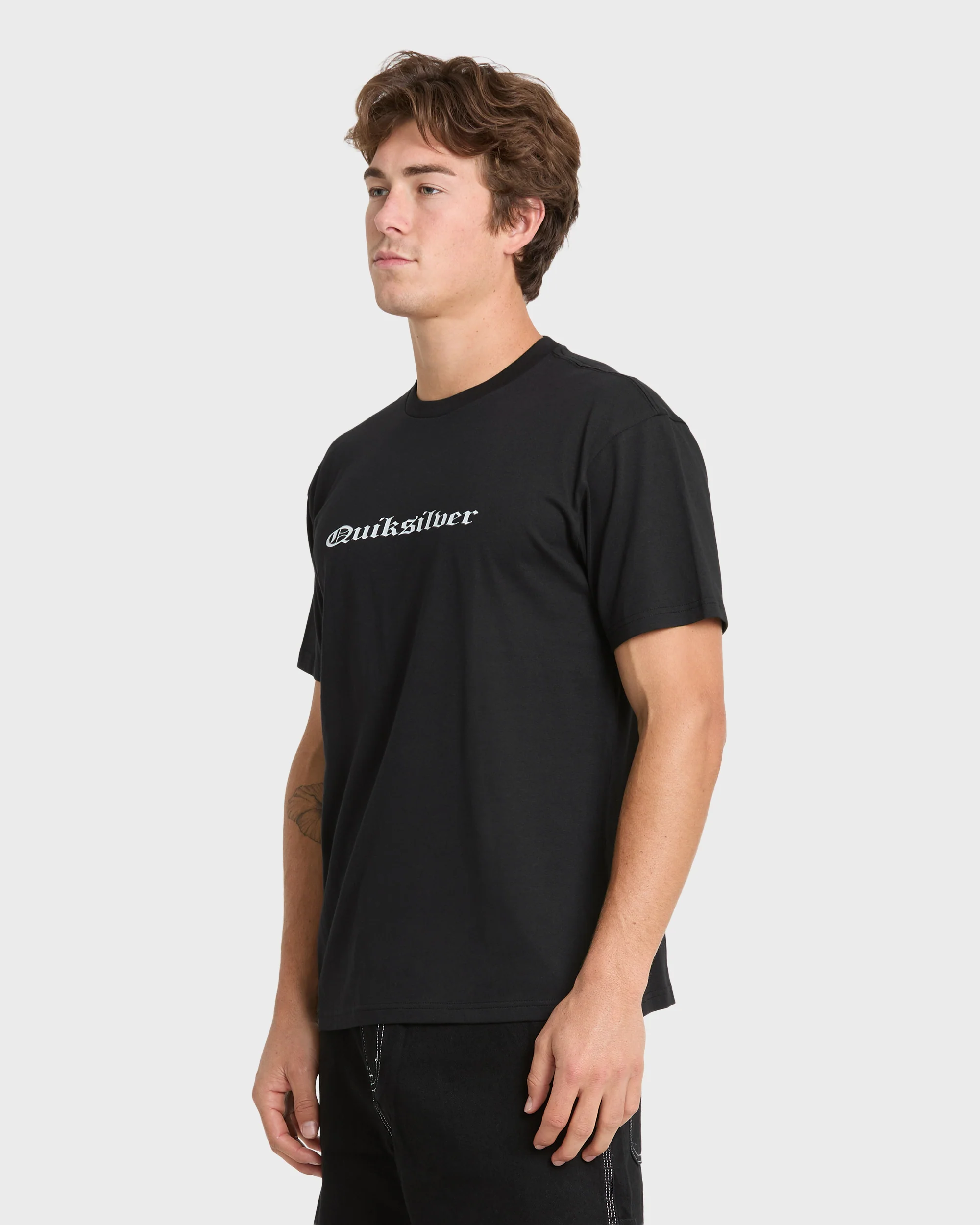 Chrome English Short Sleeve Knit T-Shirt - Black 3 Chrome English Short Sleeve Knit T-Shirt - Black