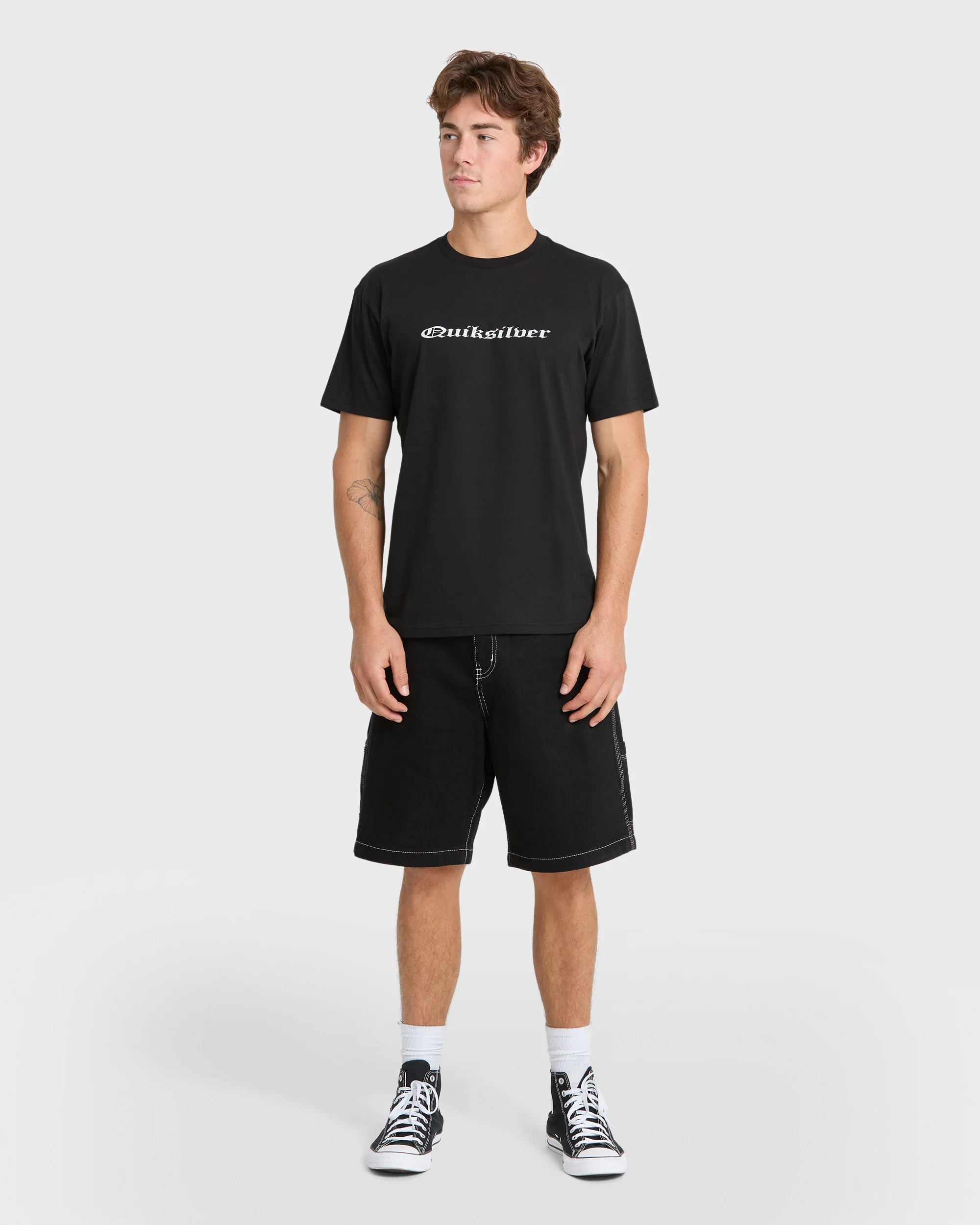 Chrome English Short Sleeve Knit T-Shirt - Black 4 Chrome English Short Sleeve Knit T-Shirt - Black