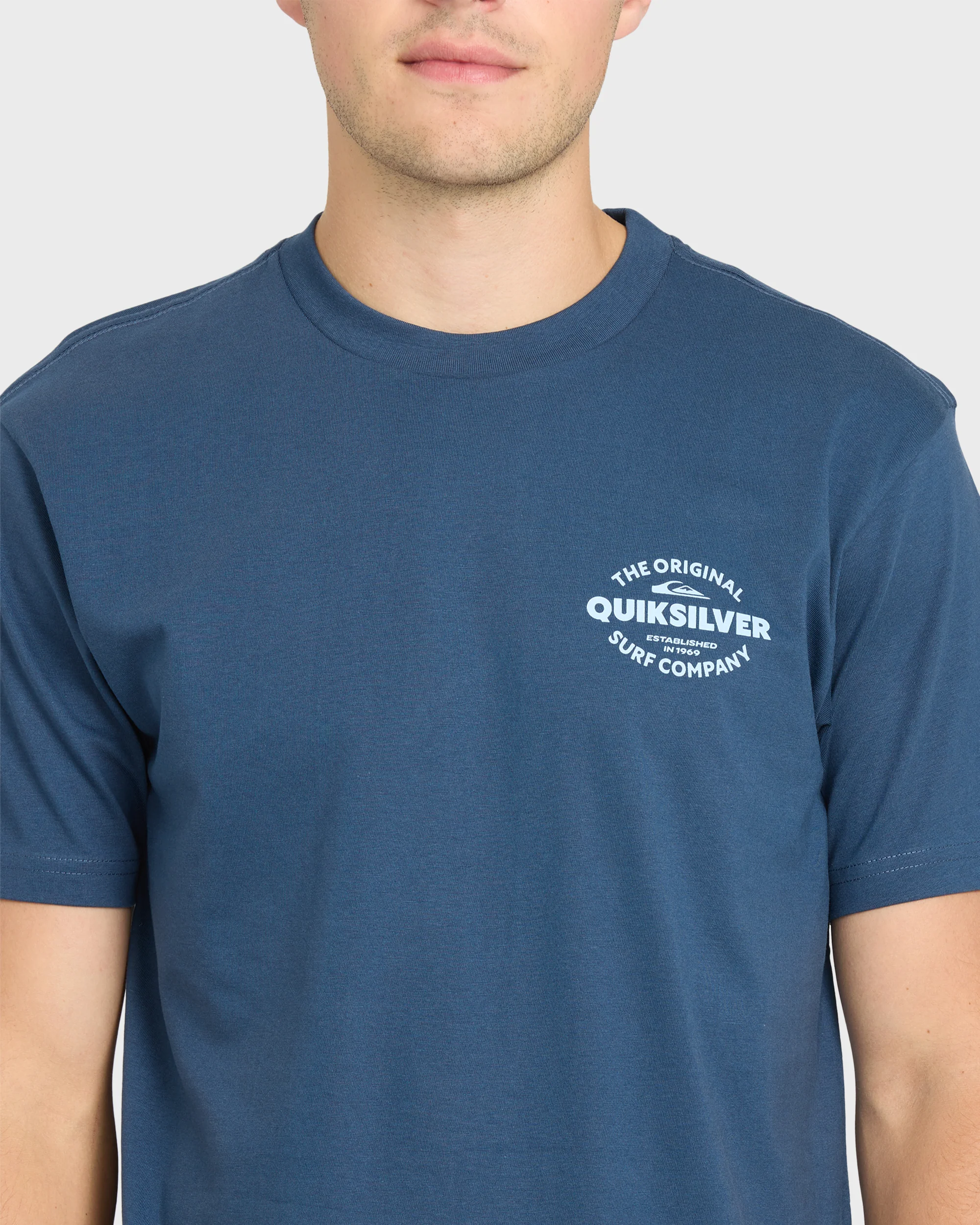 The Shed Short Sleeve Cotton T-Shirt - Dark Denim 5 The Shed Short Sleeve Cotton T-Shirt - Dark Denim