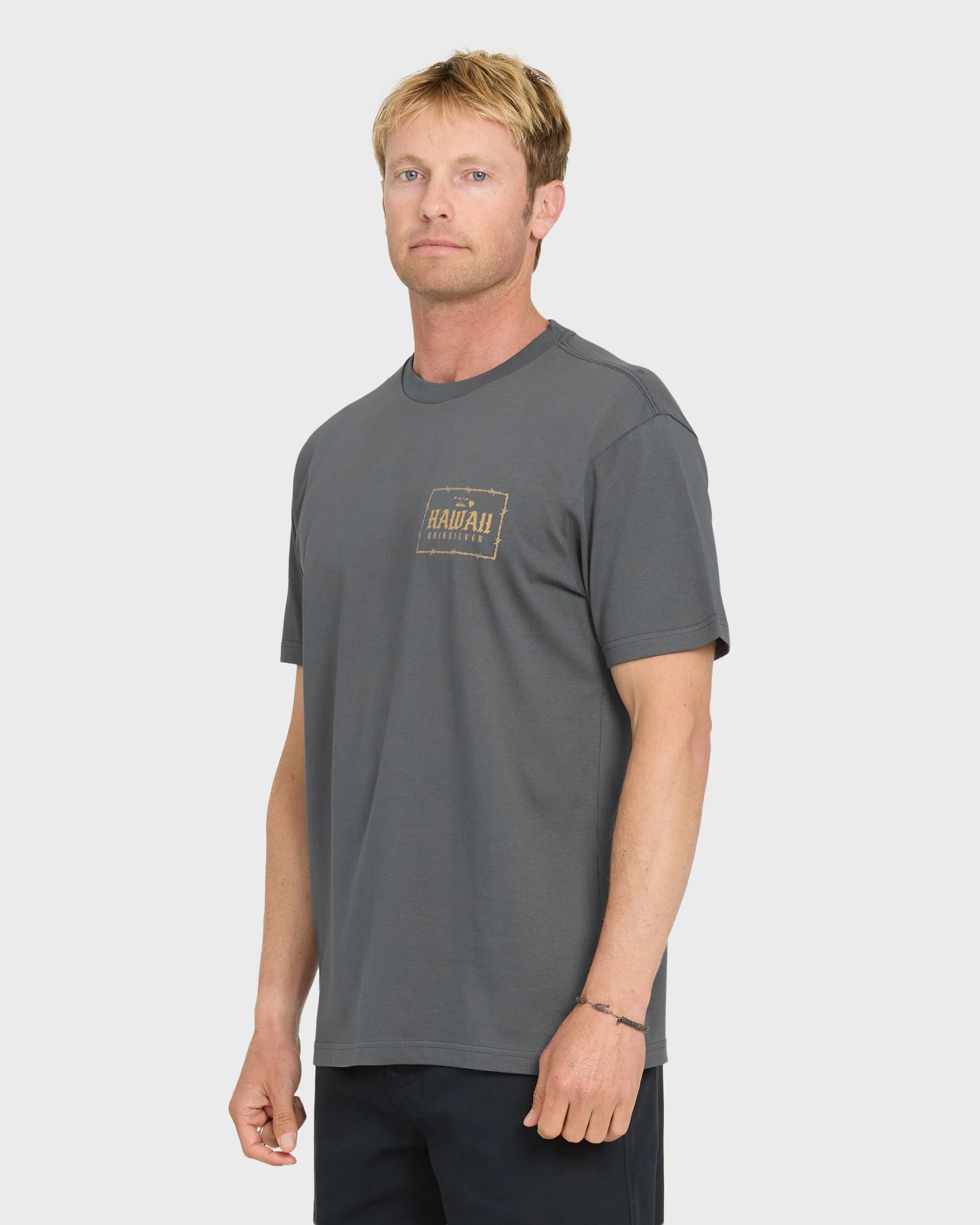 Hawaii Lock Short Sleeve Knit T-Shirt - Iron Gate 5 Hawaii Lock Short Sleeve Knit T-Shirt - Iron Gate