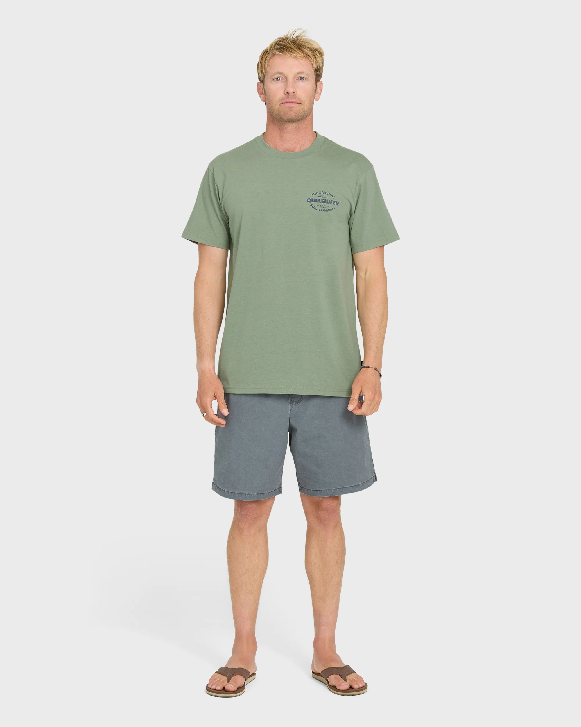 The Shed Short Sleeve Cotton T-Shirt - Lily Pad Heather 4 The Shed Short Sleeve Cotton T-Shirt - Lily Pad Heather