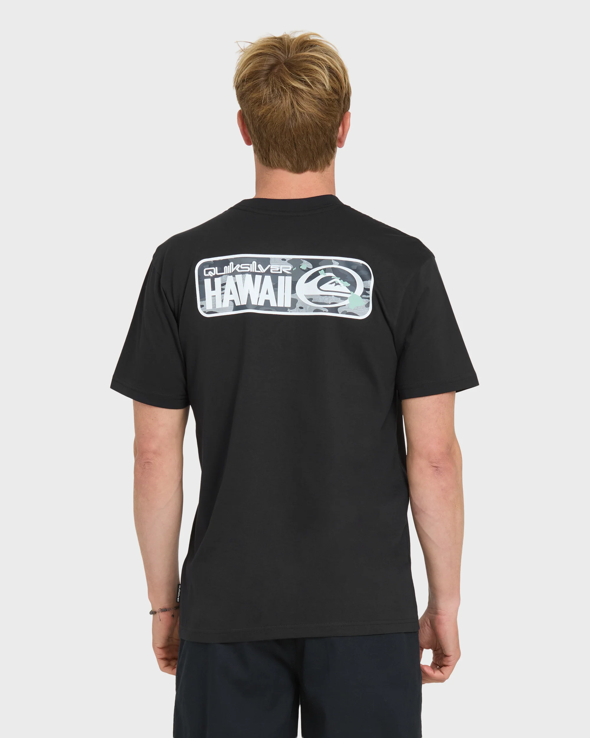Hawaii Patch Classic Short Sleeve Knit T-Shirt - Black 2 Hawaii Patch Classic Short Sleeve Knit T-Shirt - Black