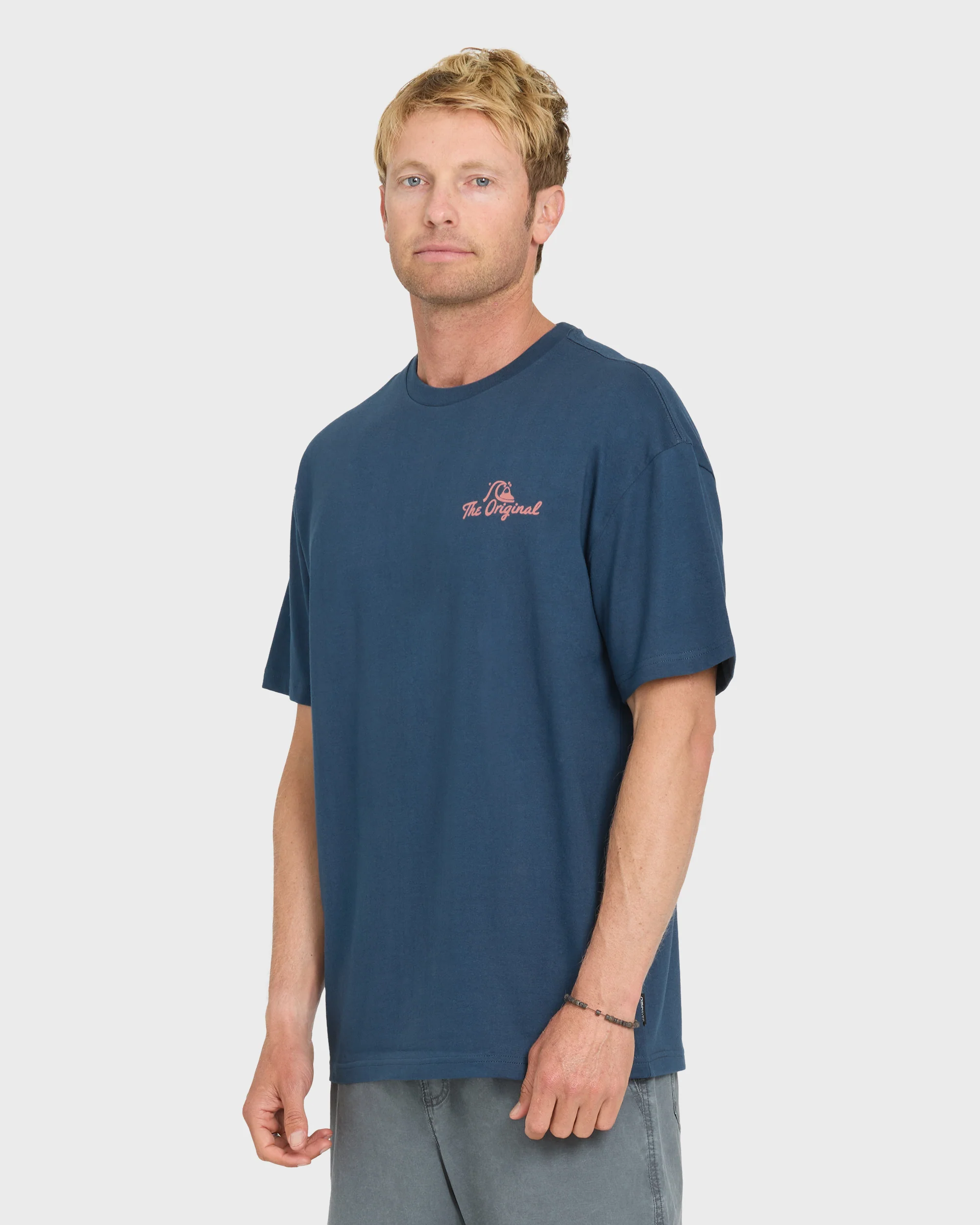 Originals Script Short Sleeve Knit T-Shirt - Dark Denim 3 Originals Script Short Sleeve Knit T-Shirt - Dark Denim