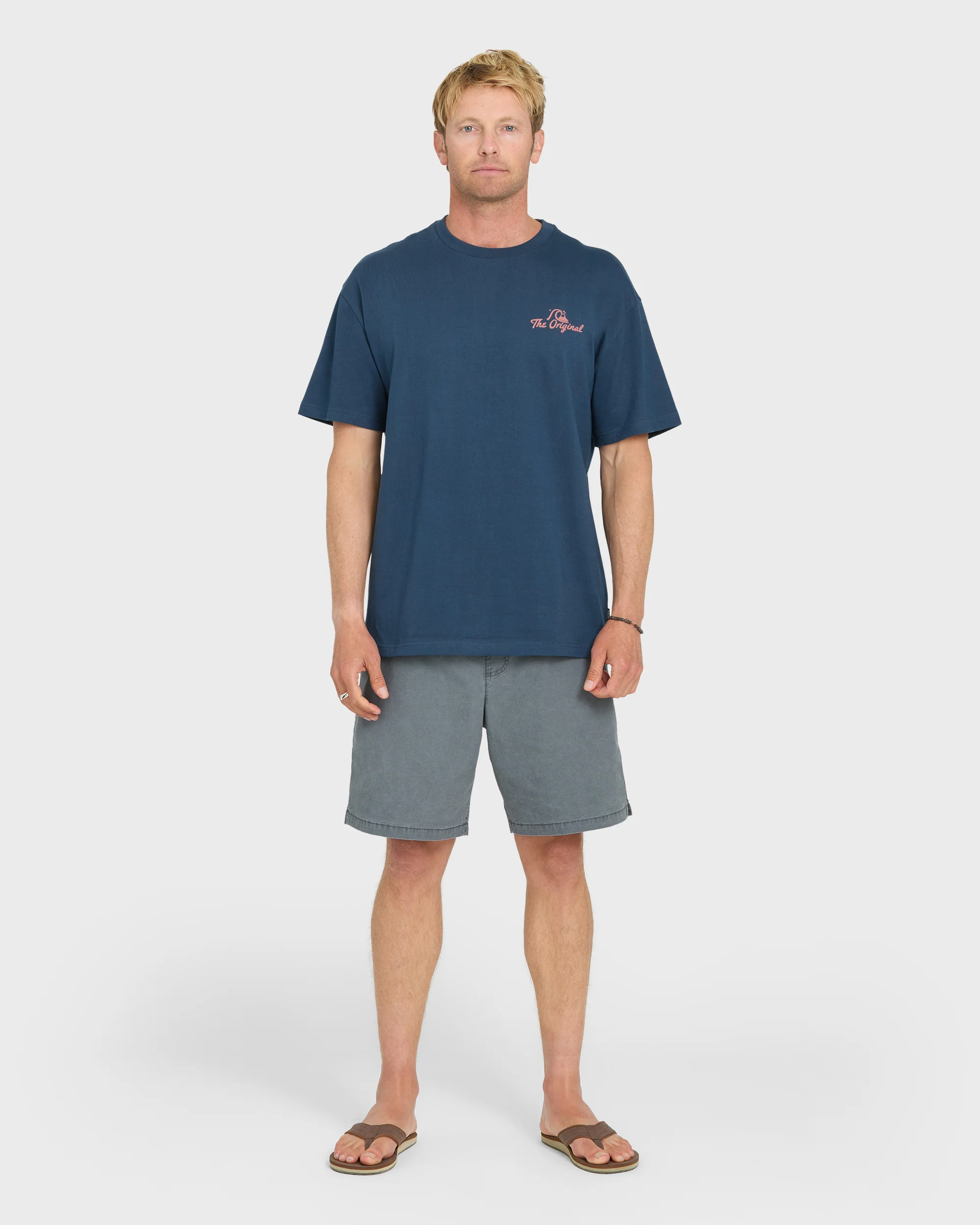 Originals Script Short Sleeve Knit T-Shirt - Dark Denim 4 Originals Script Short Sleeve Knit T-Shirt - Dark Denim