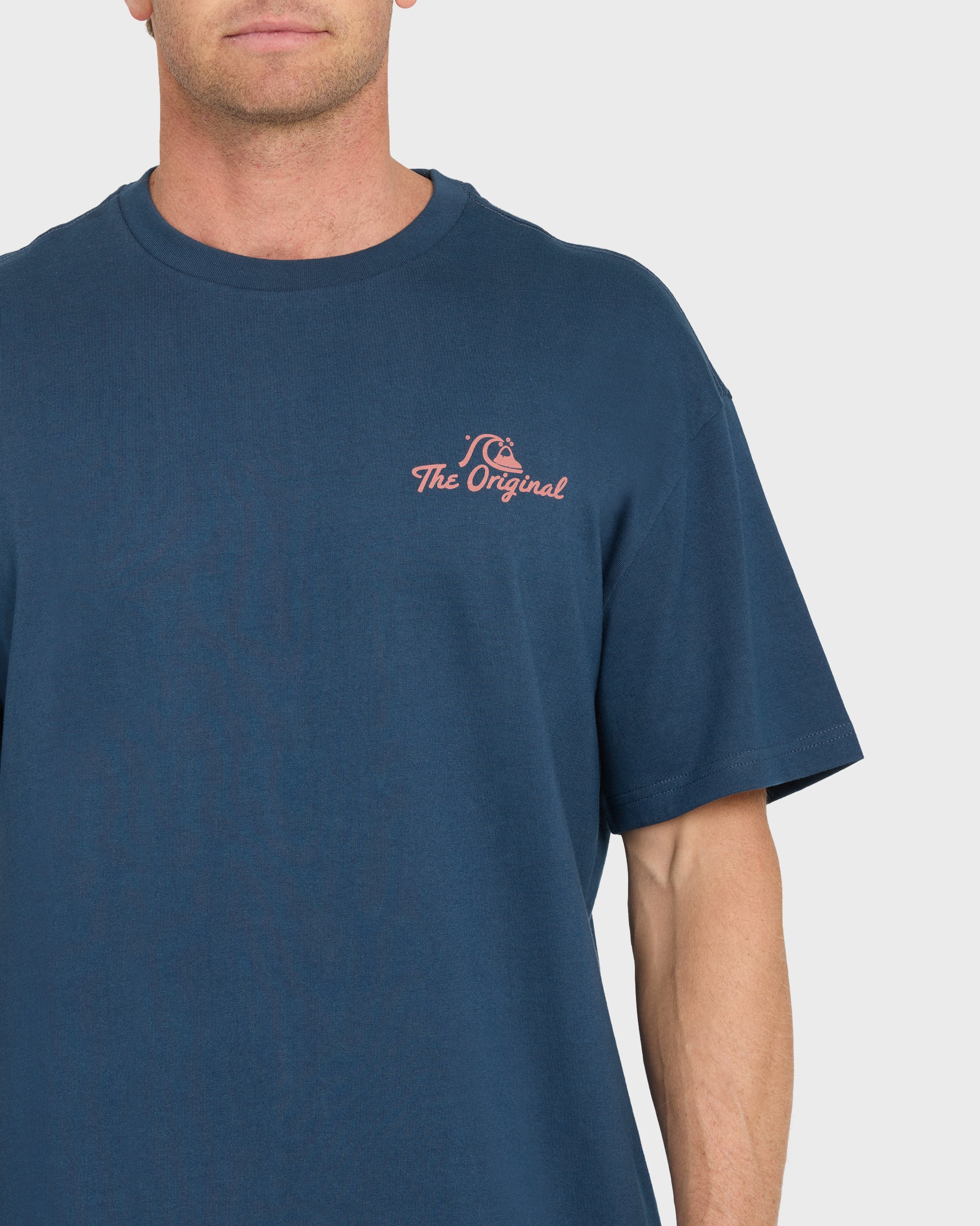 Originals Script Short Sleeve Knit T-Shirt - Dark Denim 5 Originals Script Short Sleeve Knit T-Shirt - Dark Denim