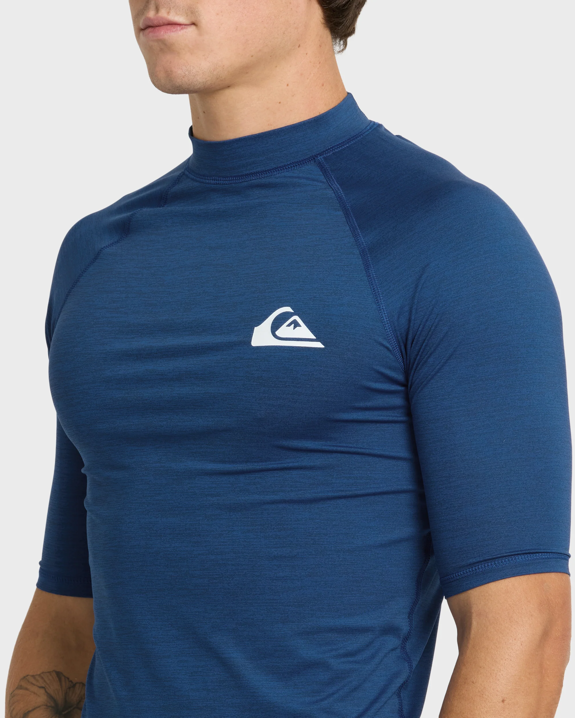 Everyday UPF 50 Short Sleeve Rashguard - Monaco Blue Heather 5 Everyday UPF 50 Short Sleeve Rashguard - Monaco Blue Heather