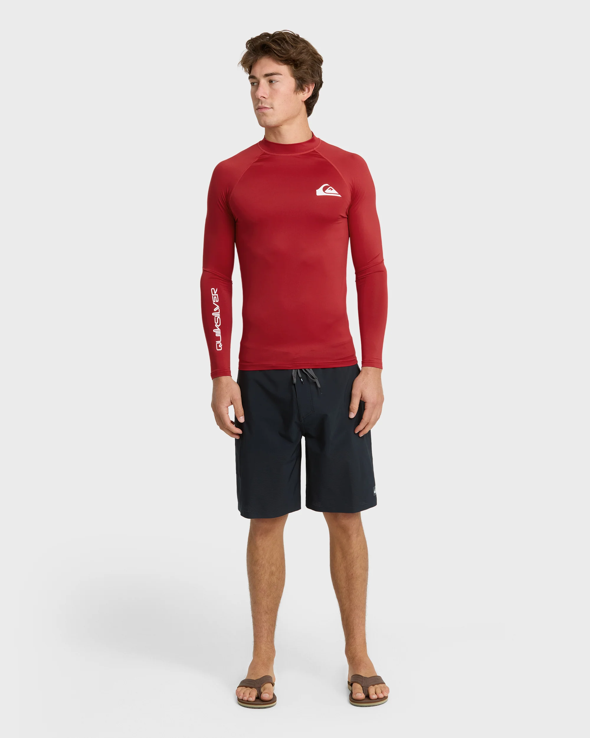 Everyday Upf 50 Long Sleeve Rashguard - Salsa 3 Everyday Upf 50 Long Sleeve Rashguard - Salsa